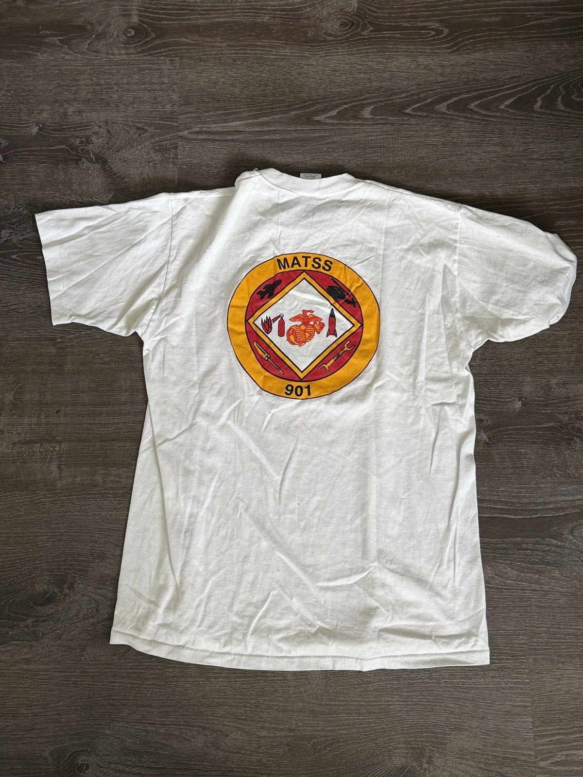 Jerzees × Vintage Single stitch Marine Corps tee Size US L / EU 52-54 / 3 - 2 Thumbnail