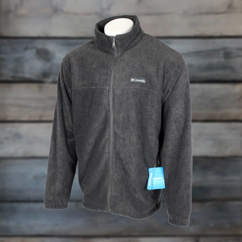 Vintage Columbia Men's Mount Grant Fleece Full Zip Jacket Big 2X Charcoal Size US XXL / EU 58 / 5 - 1 Thumbnail