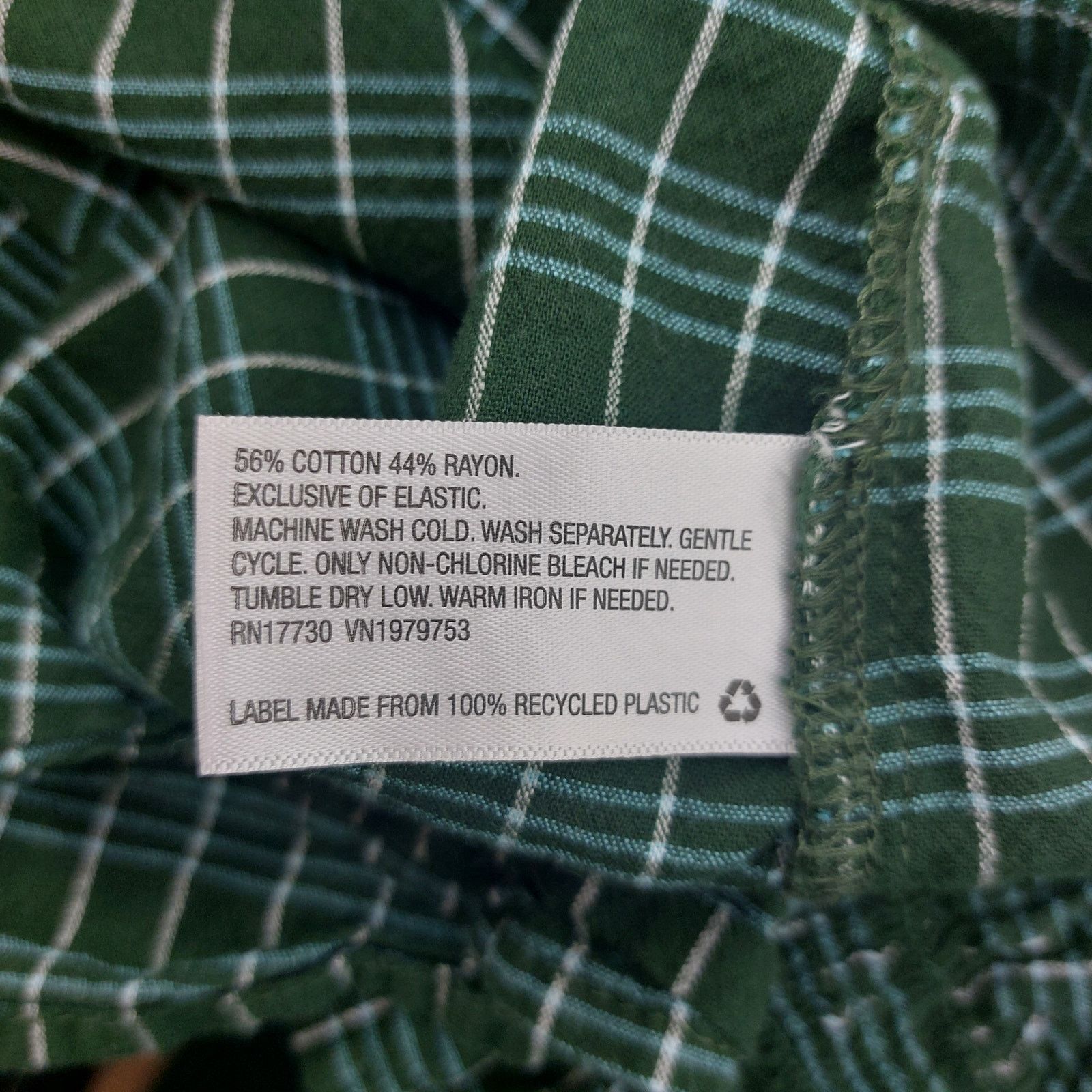 Other Universal Thread Green Plaid Women's Top Puffy Sleeves XS Size XS / US 0-2 / IT 36-38 - 4 Thumbnail