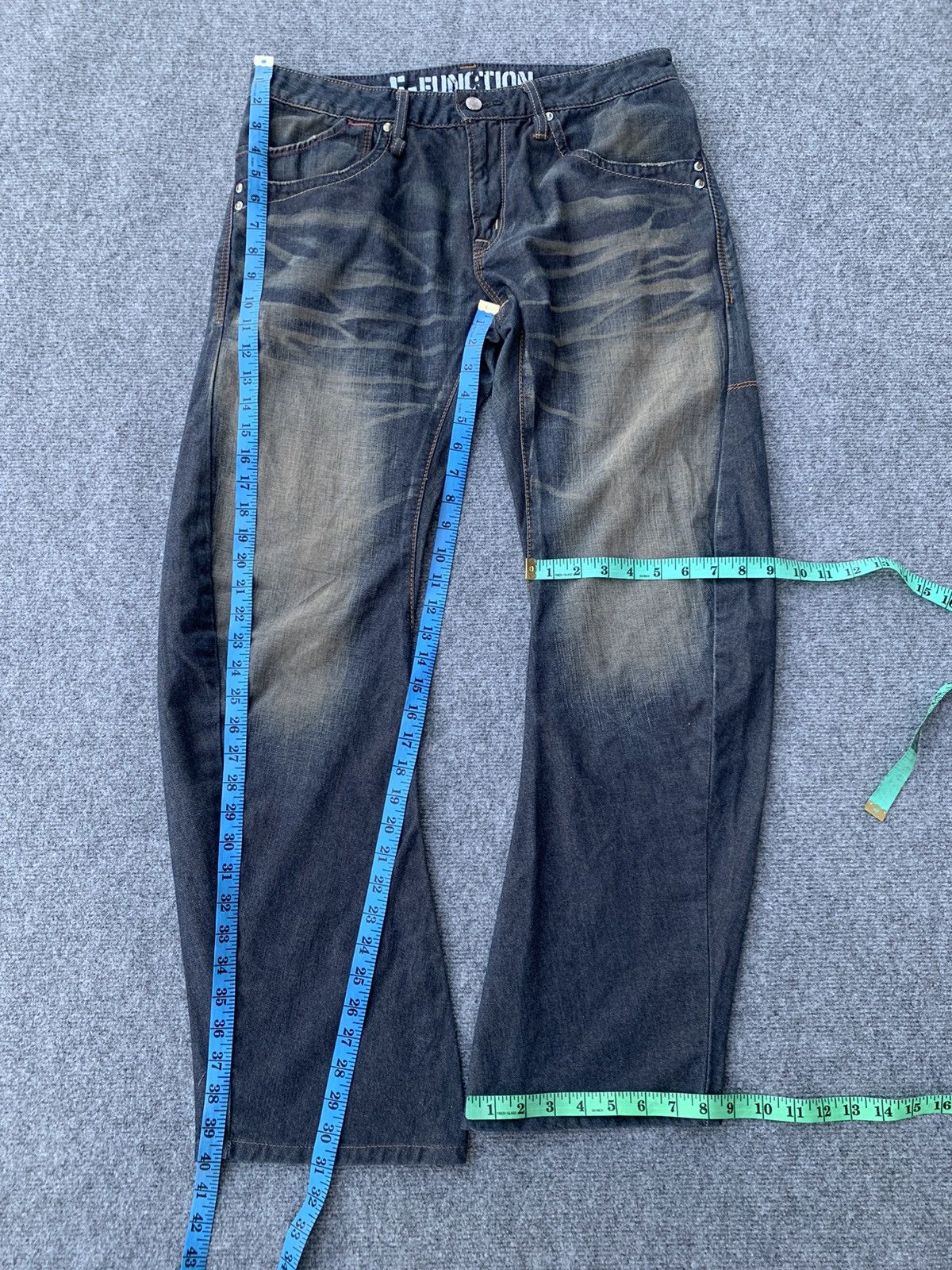 Edwin Edwin E-Function 3D Curved Leg Denim Jeans Archival Y2K Size US 33 - 6 Thumbnail