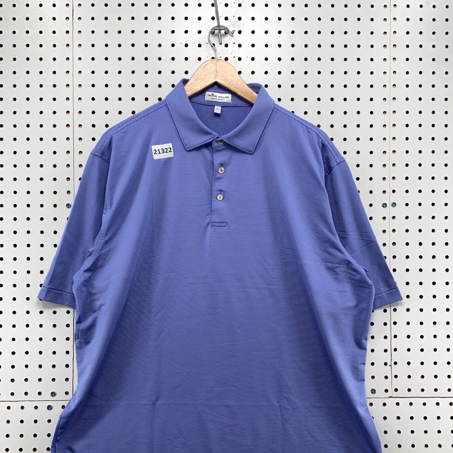 Peter Millar VINTAGE Peter Millar Summer Comfort Polo Shirt Pink Blue Striped Mens XL Polo Shirt 25x32.5 Size US XL / EU 56 / 4 - 5 Thumbnail