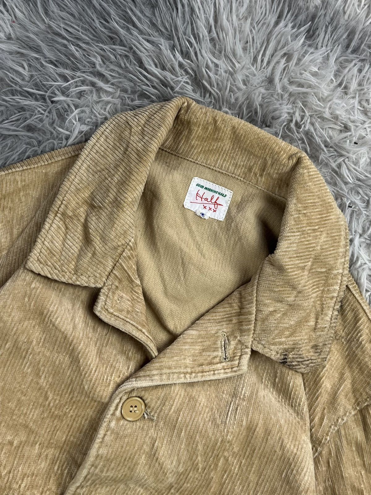 Japanese Brand good morning half corduroy jacket Size US M / EU 48-50 / 2 - 6 Thumbnail