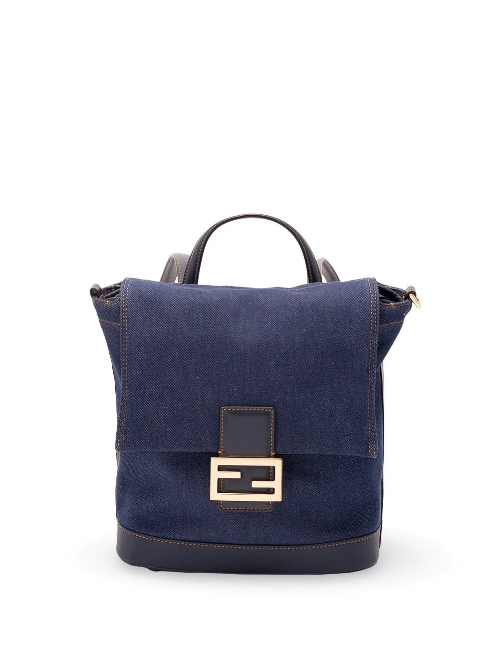 Fendi Denim Backpack Size ONE SIZE - 1 Thumbnail