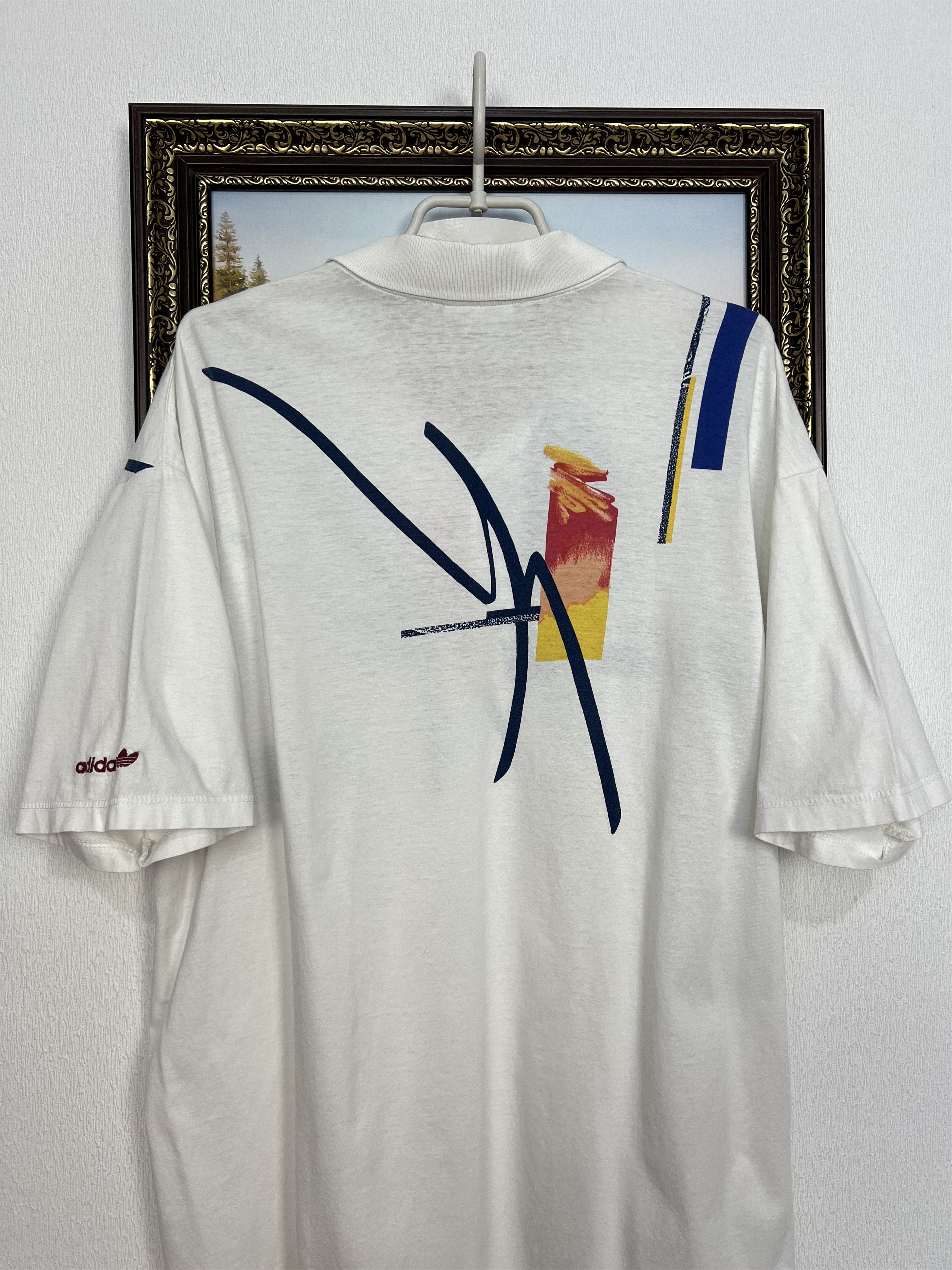 Adidas Vintage 90's Edberg Lendl Agassi Tennis Polo Shirt Jersey Size US XL / EU 56 / 4 - 9 Thumbnail
