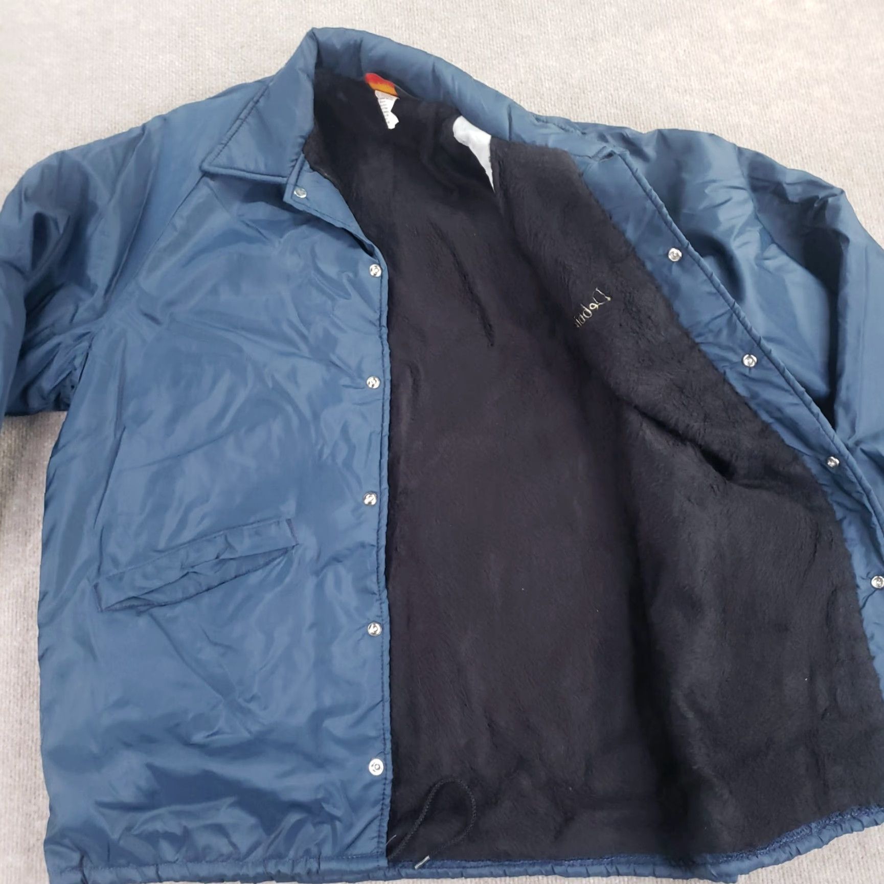 Dunbrooke Vtg Bomber Jacket Mens Large Blue Pla-Jac Dunbrooke Satin East Cooper Goldbugs Size US L / EU 52-54 / 3 - 7 Thumbnail