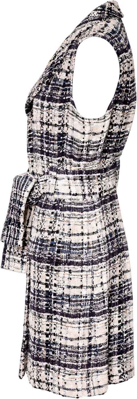 Chanel CHANEL Spring 2006 Tweed Bouclé Belted Dress CC Buttons Size S / US 4 / IT 40 - 5 Thumbnail