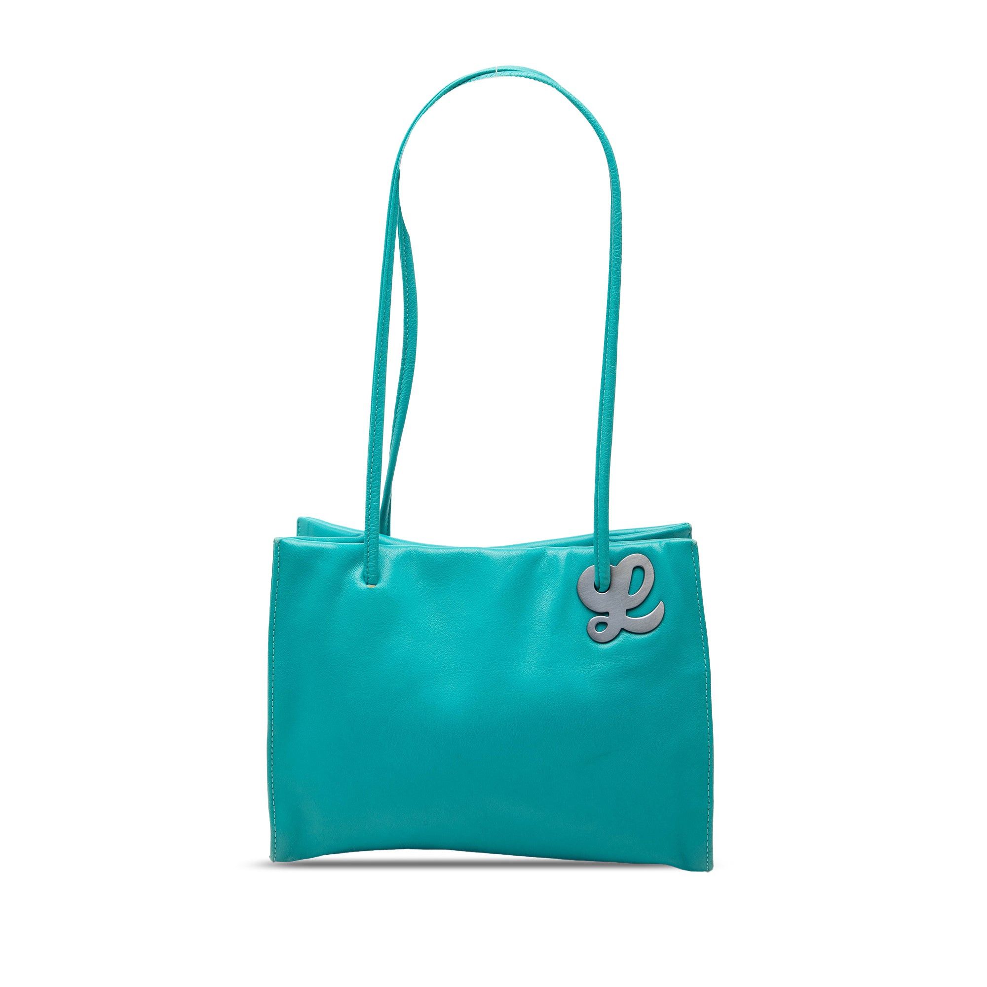 Loewe Leather Tote in Blue, Women's