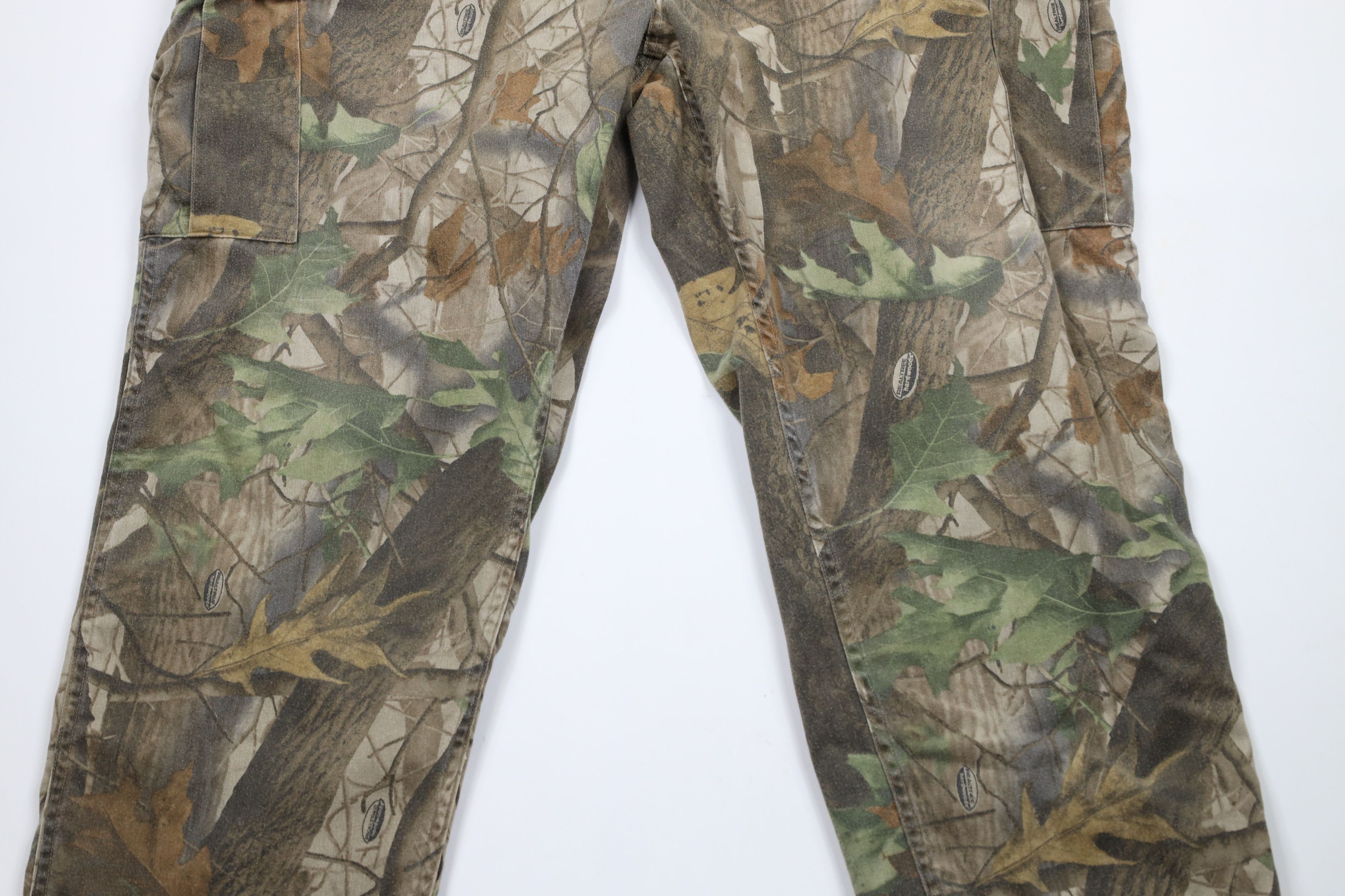 Cabelas × Vintage Vintage 90s Cabelas Realtree Camouflage Wide Leg Cargo Pants Size US 42 / EU 58 - 3 Thumbnail