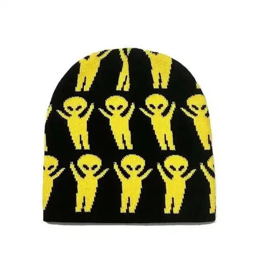 Other Y2K Yellow Alien Beanie Size ONE SIZE - 1 Thumbnail