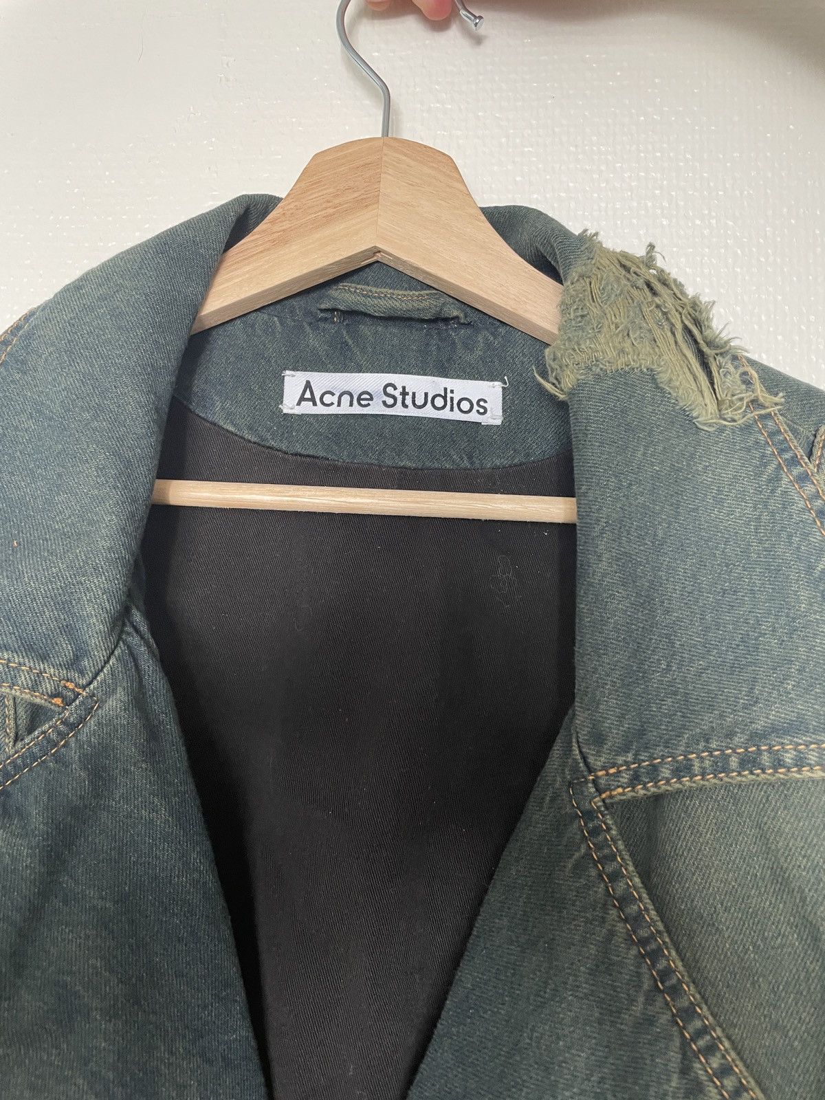 Acne Studios Acne Studios Distressed Denim Biker Jacket Size US M / EU 48-50 / 2 - 3 Thumbnail