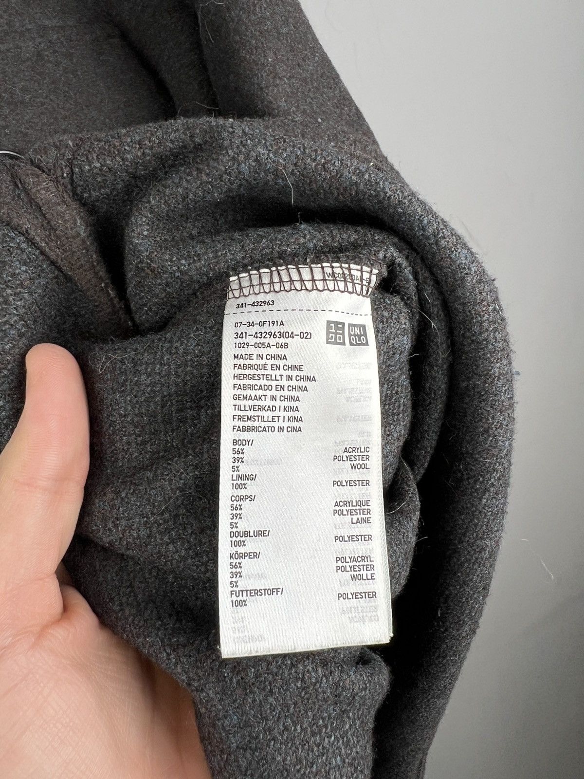 Uniqlo Uniqlo U Wool Overshirt Jacket Plaid Medium M Size US M / EU 48-50 / 2 - 8 Thumbnail