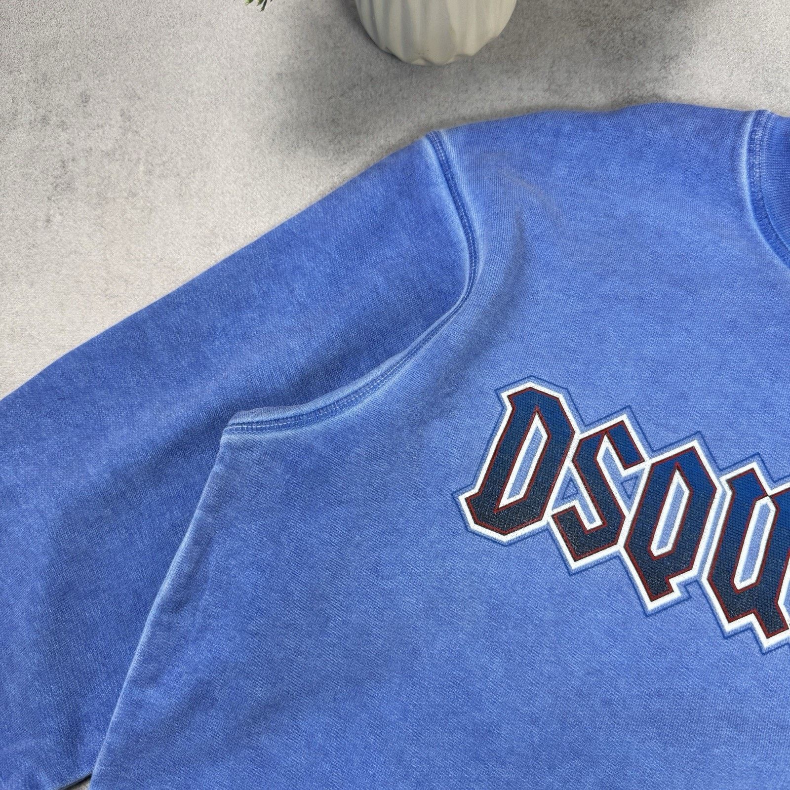 Dsquared2 Dsquared2 Men Big Logo Sweatshirt Men M Blue Garment Dyed Size US M / EU 48-50 / 2 - 6 Thumbnail