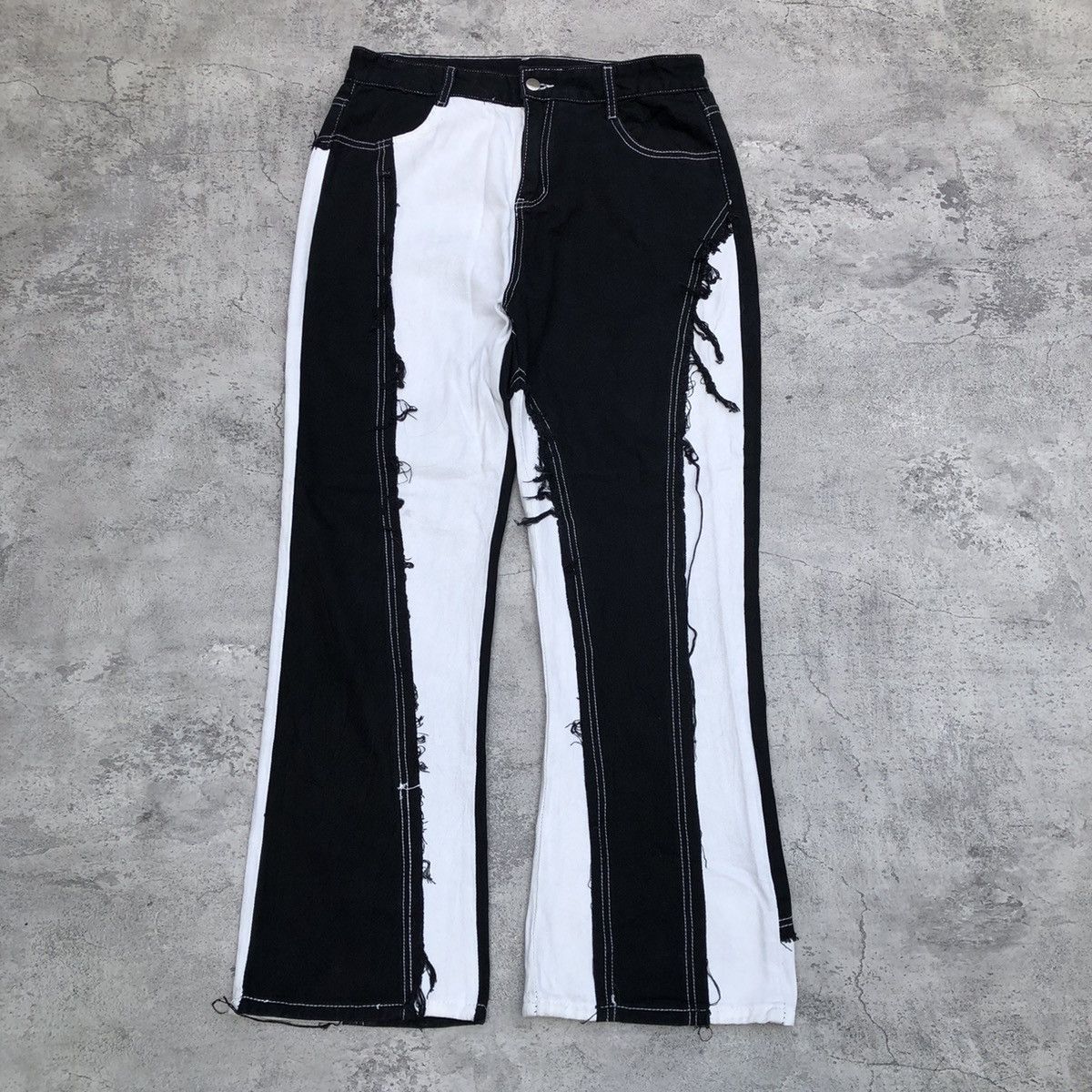 image of Distressed Denim x If Six Was Nine Need Gone Distressed Flare Denim Look Like Semantic Design (Size