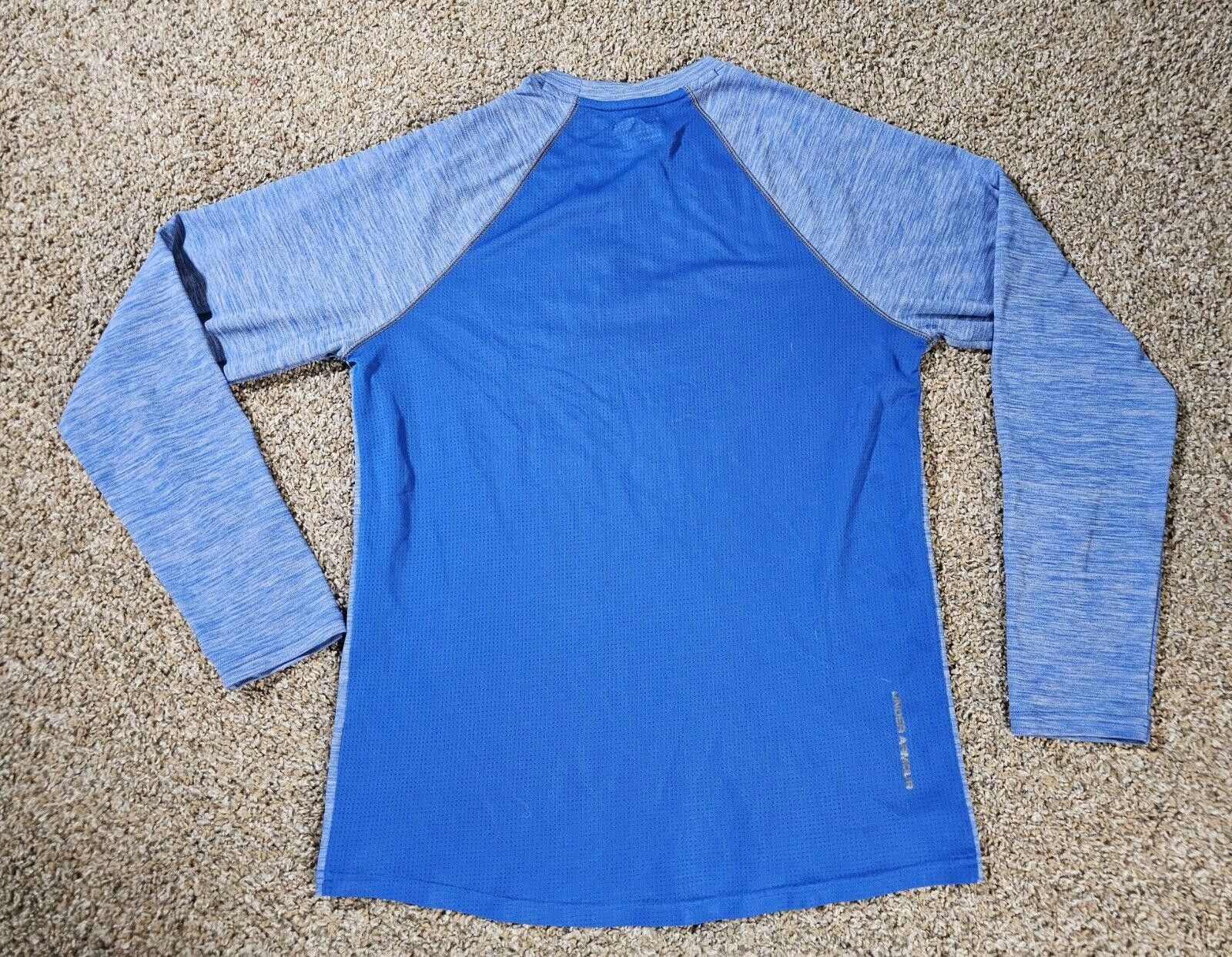 Under Armour Under Armour Men's Fitted HeatGear Shirt Size M Blue Heather Size US M / EU 48-50 / 2 - 7 Thumbnail