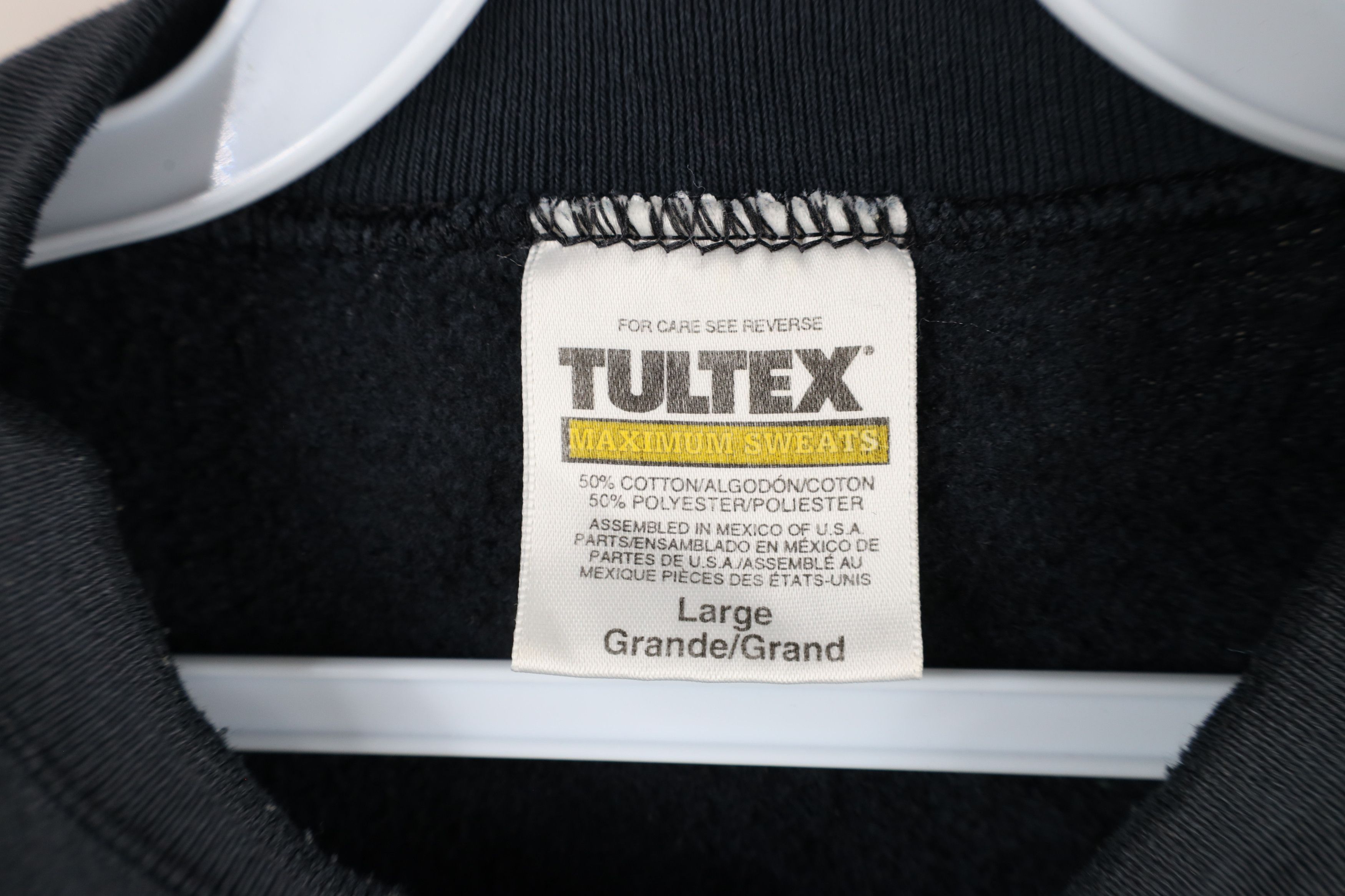 Vintage Vintage 90s Streetwear Blank Crewneck Sweatshirt Black Size US L / EU 52-54 / 3 - 8 Thumbnail