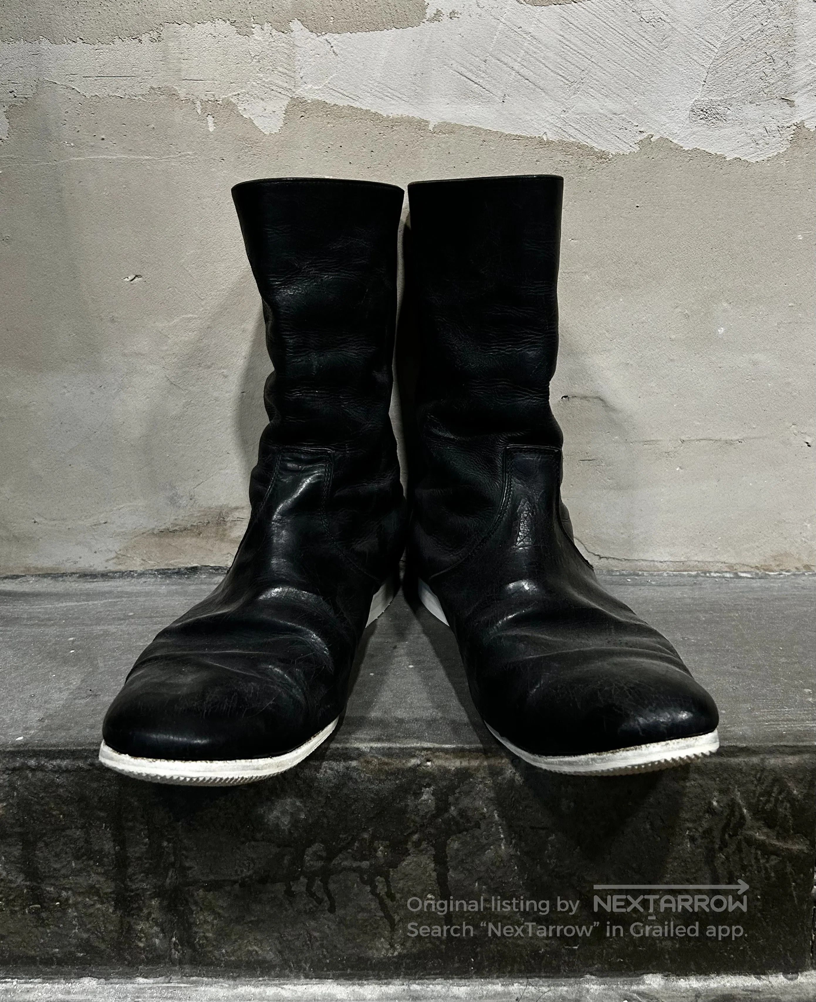 DEN IM by SIKI IM Number (N)ine 2002ss Modern Age Leather Boots. Size US 8 / EU 41 - 6 Thumbnail