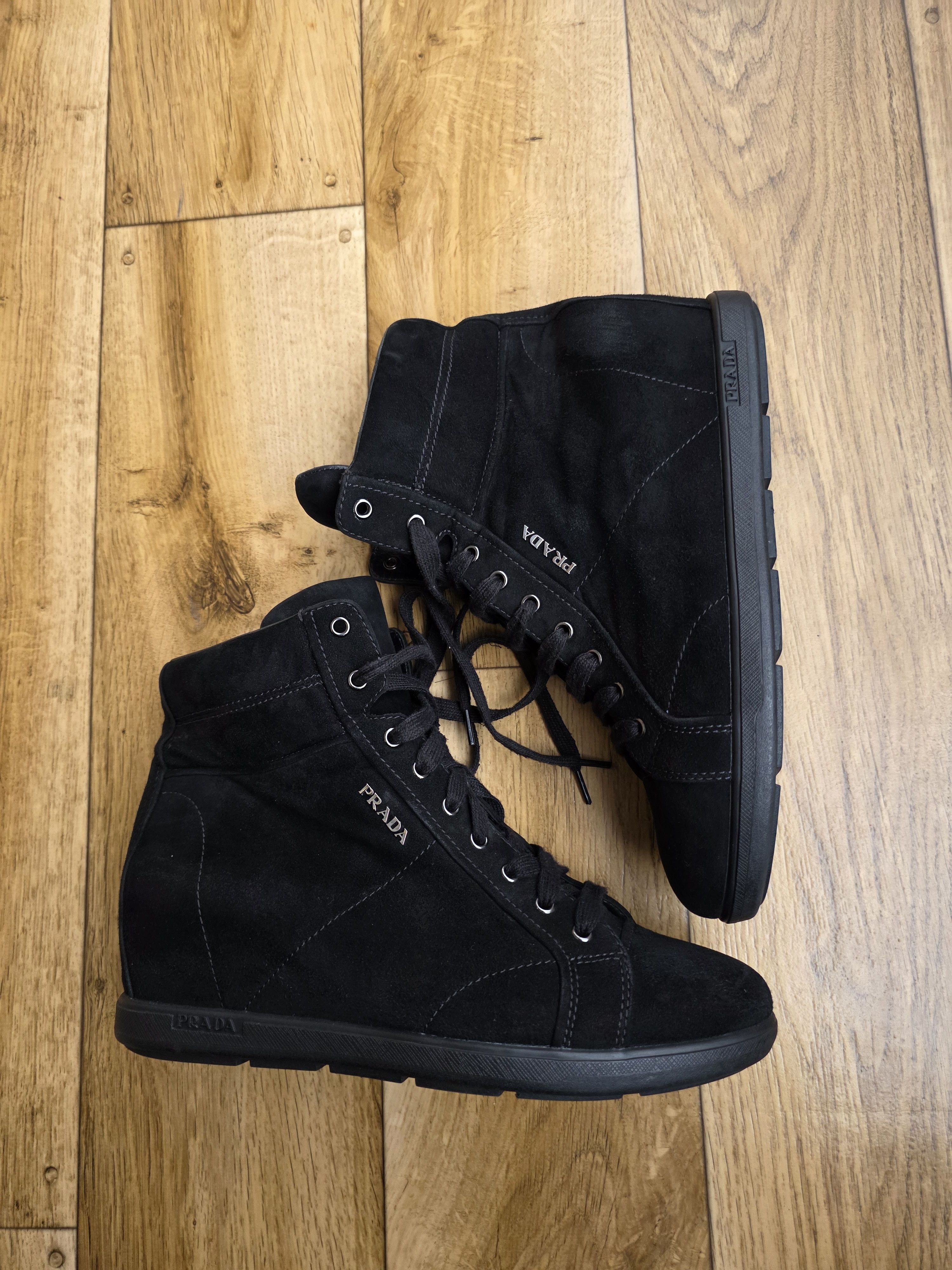 Prada Prada Sport Wedge Suede Boots Size US 10 / IT 40 - 2 Thumbnail