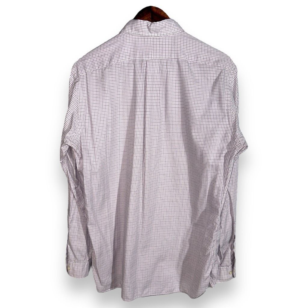 Polo Ralph Lauren Polo Ralph Lauren White & Purple Check Button Down Shirt 15. Size US M / EU 48-50 / 2 - 8 Thumbnail