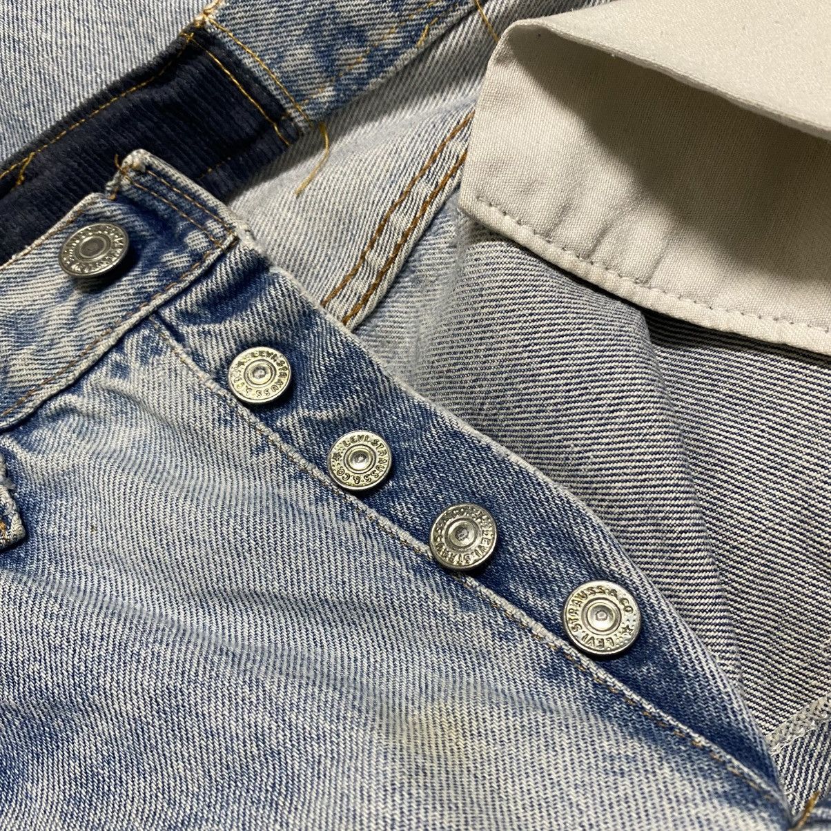 Levi's Vintage Levis 501 Redline Denim Patchwork Jeans Size US 33 - 23 Thumbnail