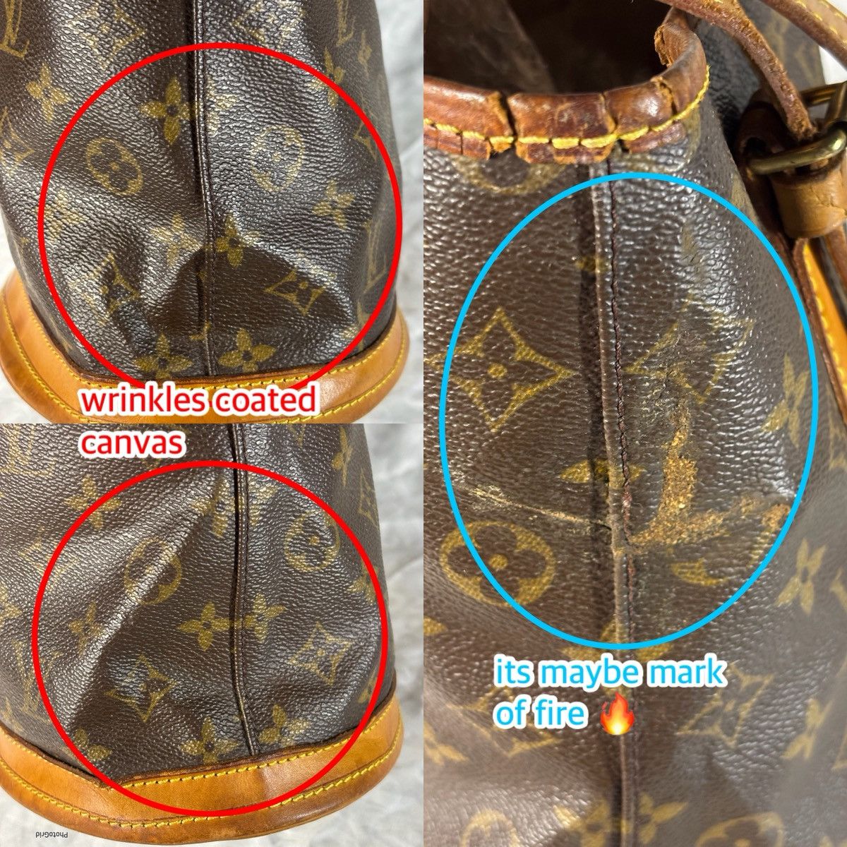 Louis Vuitton (heavy worn) Louis Vuitton Bucket Size ONE SIZE - 10 Thumbnail