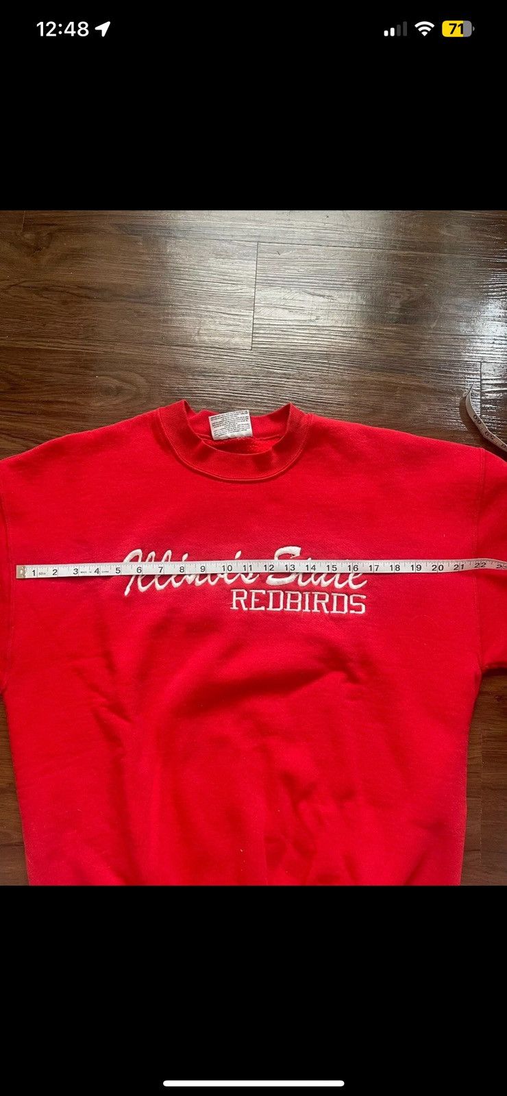 Chalk Line × Vintage VTG Chalk line 90s Illinois State Redbirds Crewneck Sweater Size US L / EU 52-54 / 3 - 8 Thumbnail