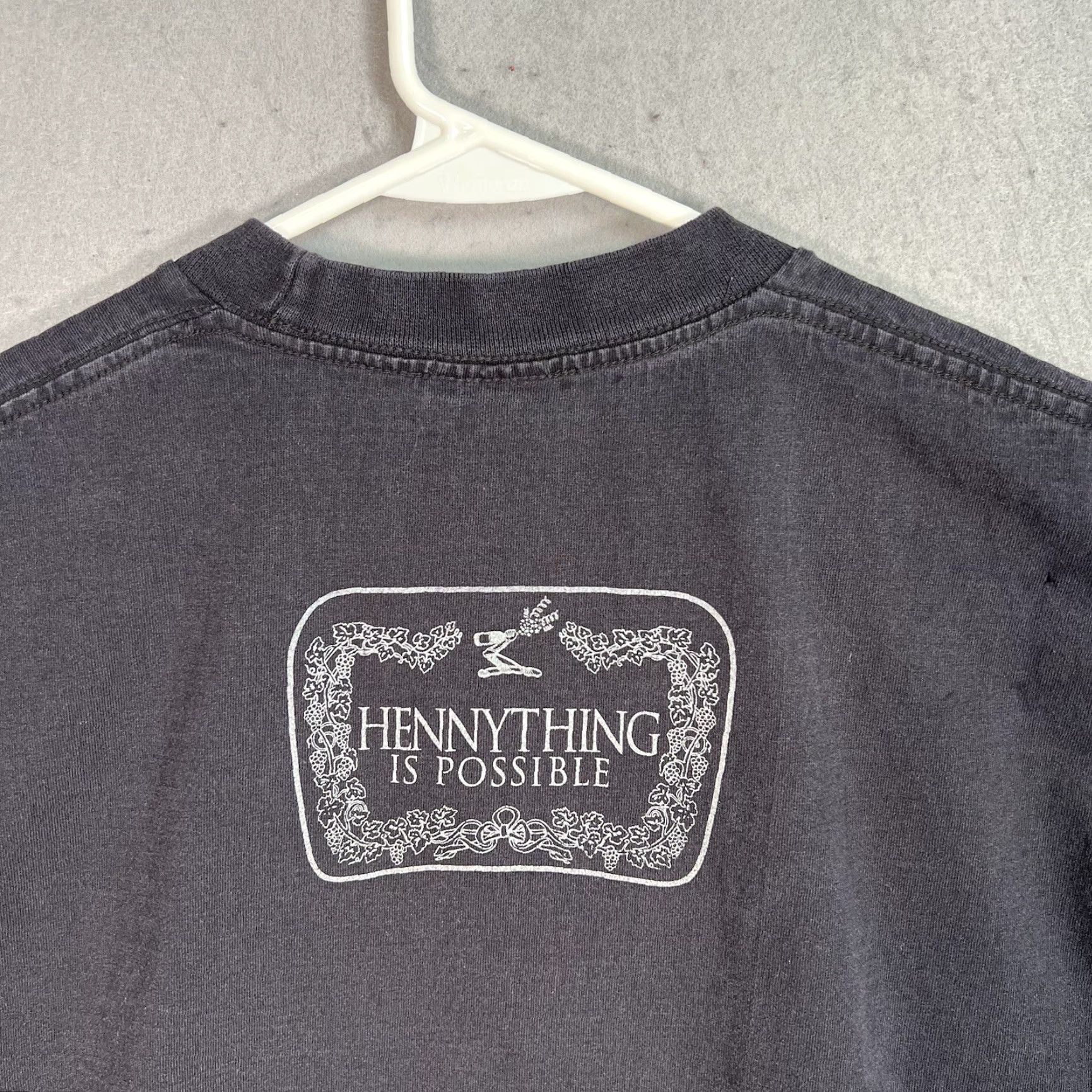 Vintage VINTAGE Pro Club Hennything Is Possible T-Shirt Men's XL Black 2000s Graphic Tee Sportswear Size US XL / EU 56 / 4 - 7 Thumbnail