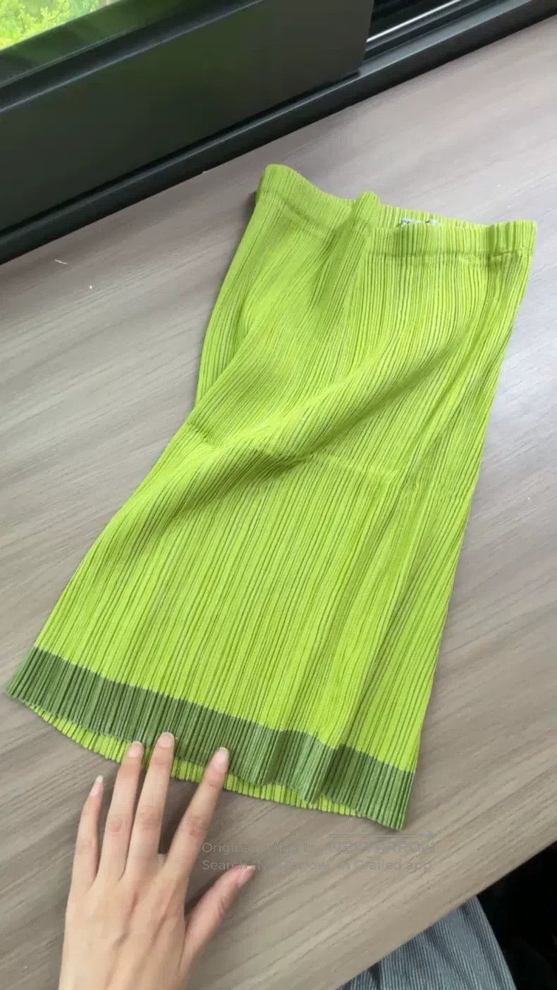 Issey Miyake Issey Miyake size:M Main Line Ruched Midi Skirt Size 23" - 1 Thumbnail