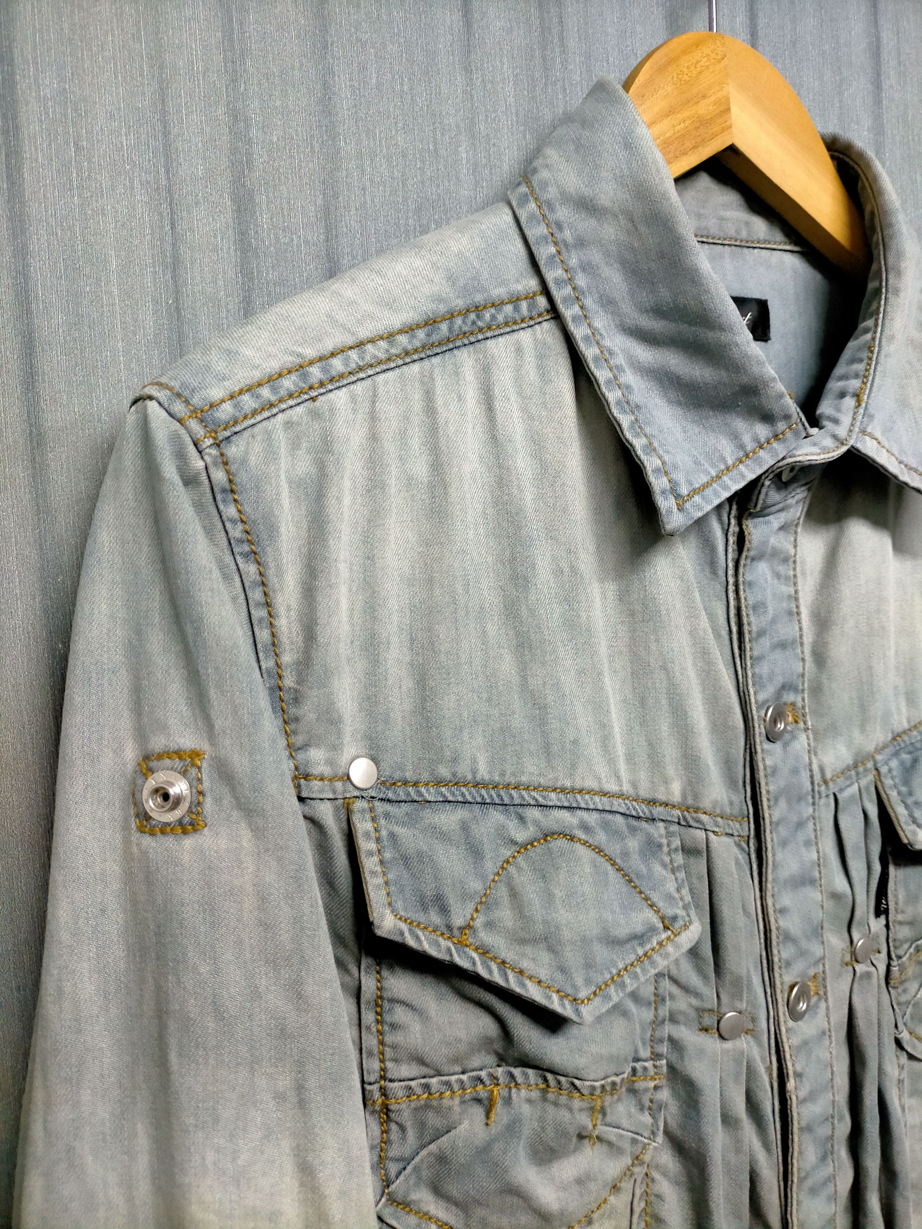 Tornado Mart Tornado Mart 3quarter Sleeve Soft Denim Jacket Size US L / EU 52-54 / 3 - 5 Thumbnail