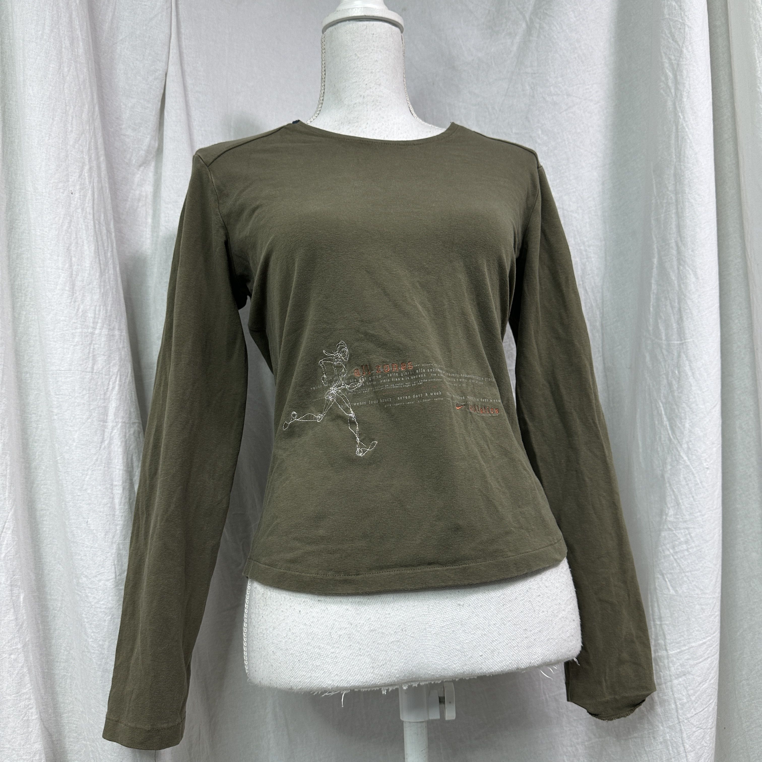 Vintage Vintage Sportswear Nike Running Fitted Longsleeve Y2K Size XL / US 12-14 / IT 48-50 - 7 Thumbnail