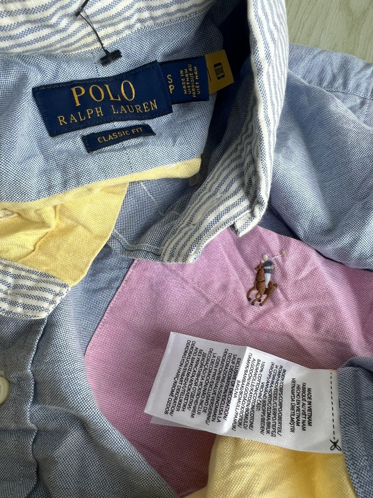 Polo Ralph Lauren Polo Ralph Lauren Fun Pastel Colourblock Oxford Shirt Size US M / EU 48-50 / 2 - 5 Thumbnail