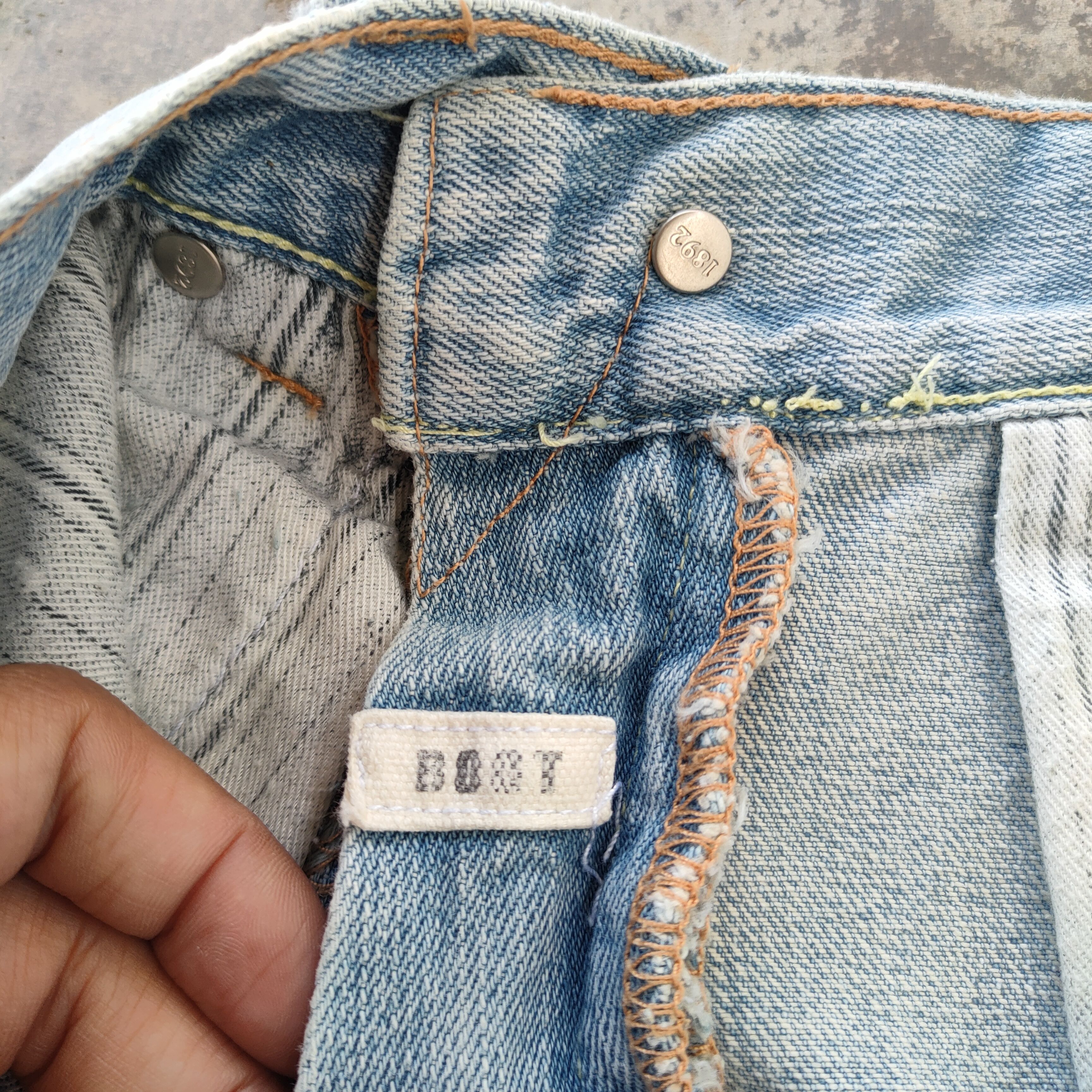 Abercrombie & Fitch W32 VINTAGE BOOTCUT FLARE FADED RIPPED JEANS PANTS Size US 32 / EU 48 - 14 Thumbnail