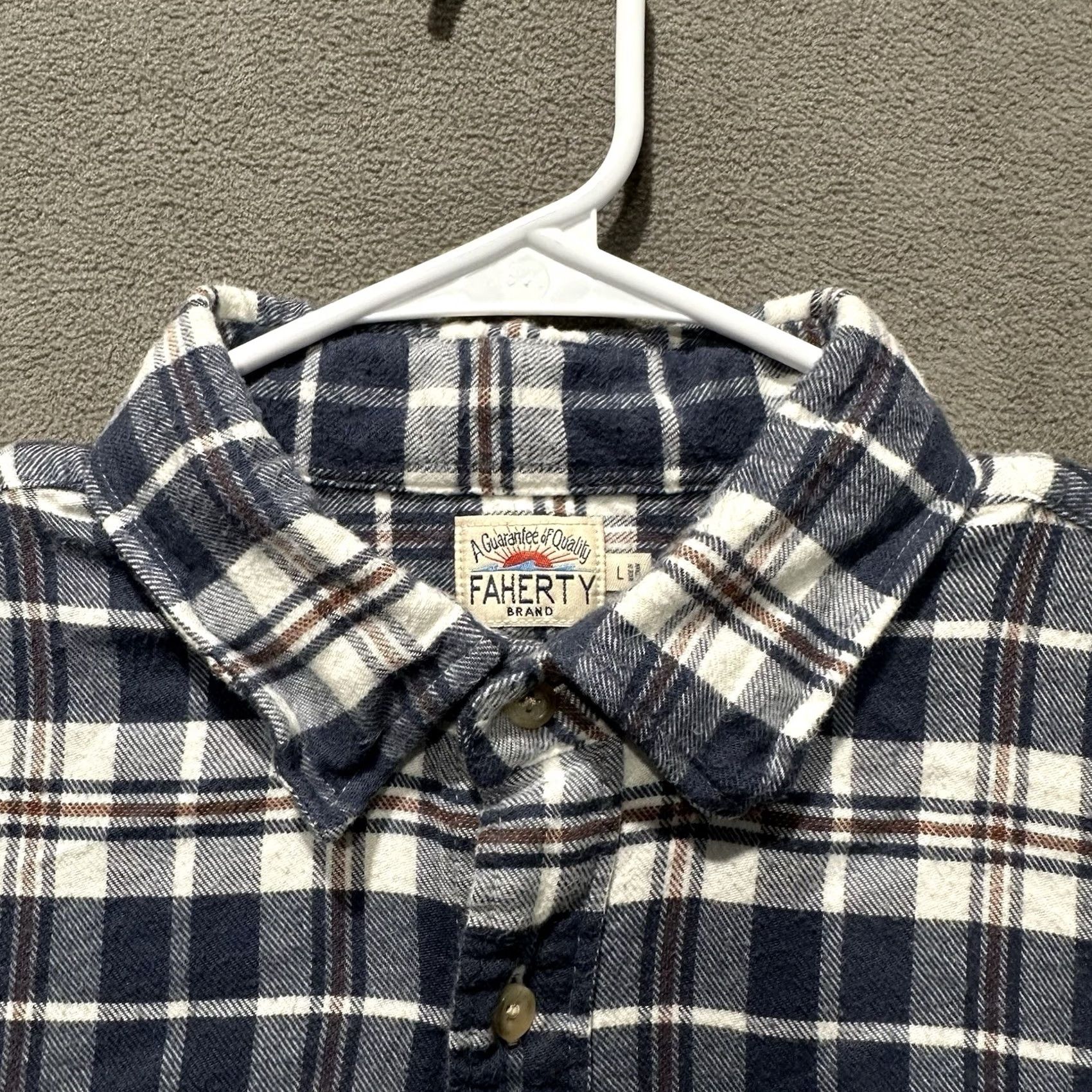 Faherty Faherty Shirt Mens Large Blue The Movement Flannel Rainier Plaid Button Up EUC Size US L / EU 52-54 / 3 - 4 Thumbnail