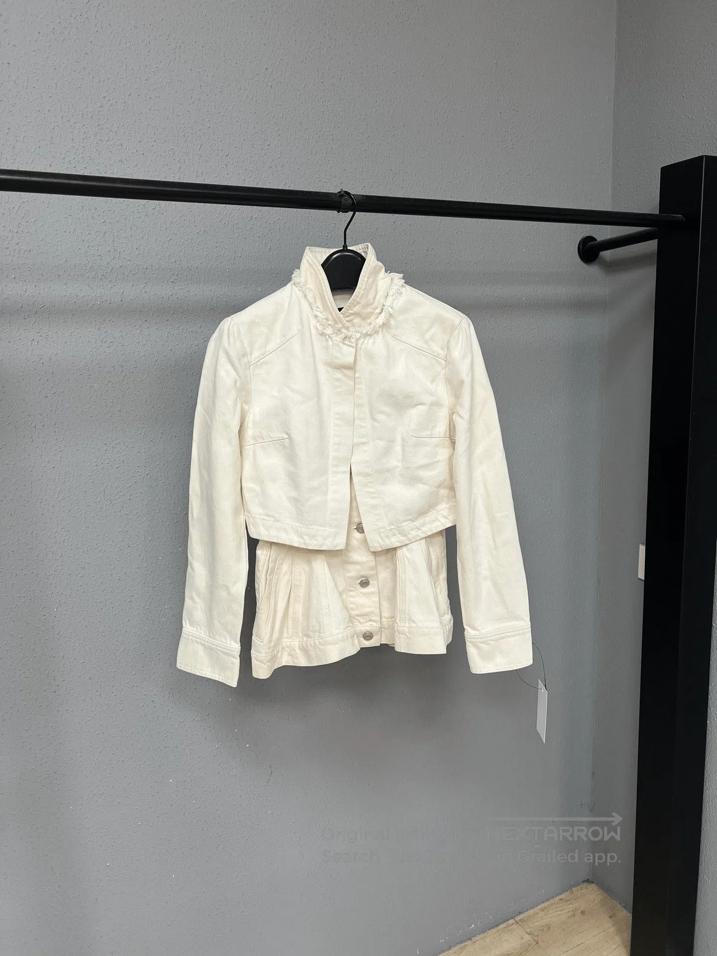 Alexander McQueen Alexander McQueen Cinched Denim Two-Piece. Size S / US 4 / IT 40 - 1 Thumbnail