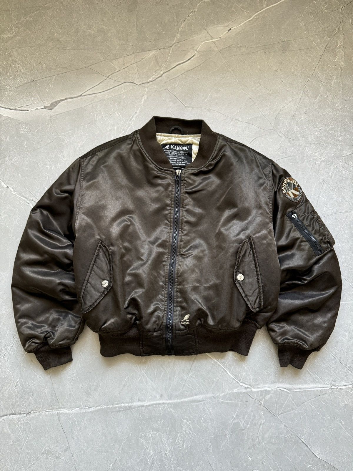 Kangol Vintage Kangol MA-1 Bomber Jacket Cropped Oversized Rare Size US M / EU 48-50 / 2 - 1 Thumbnail