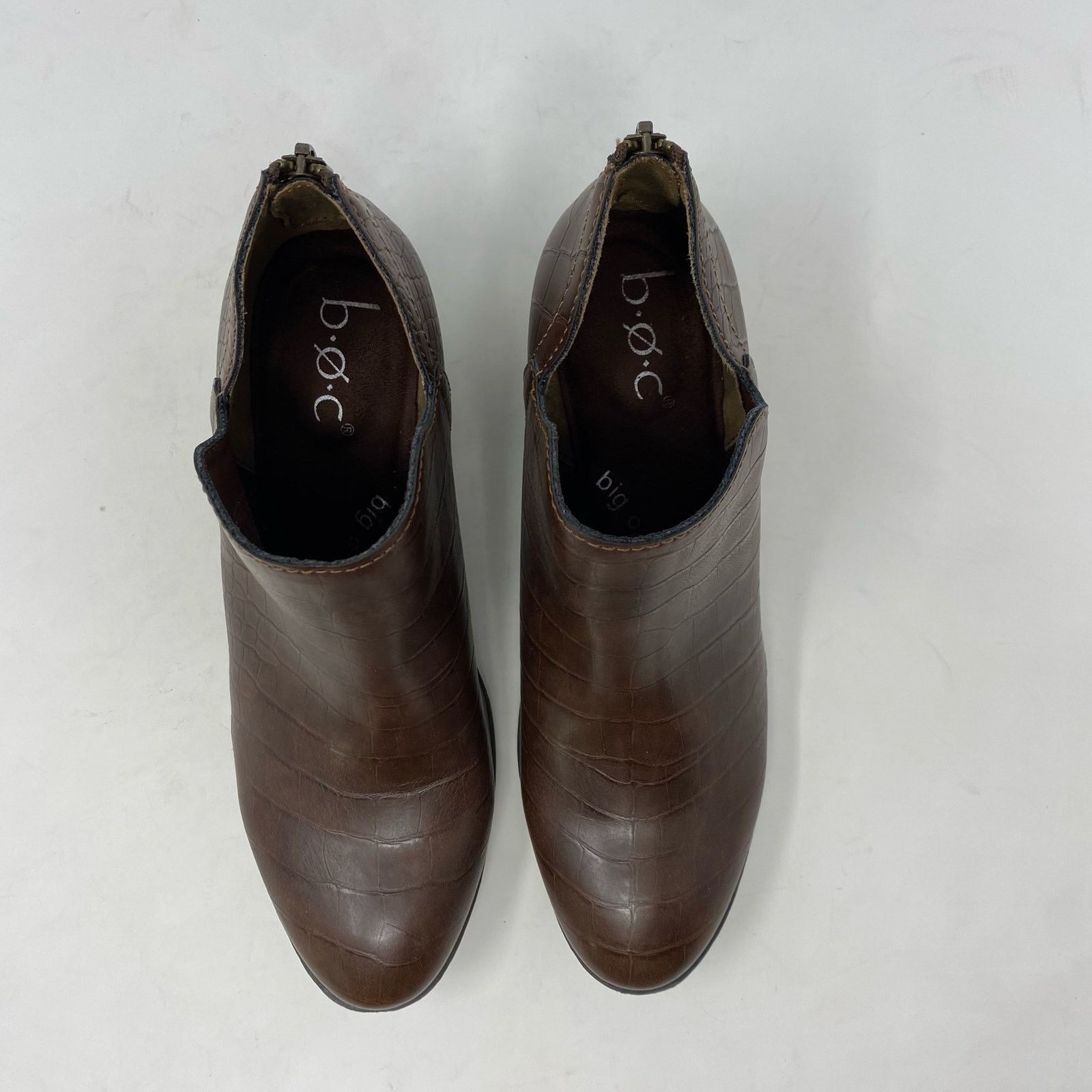 Other b.o.c. Brown Croc Embossed Vegan Bootie Womens Size 6.5 Size US 6.5 / IT 36.5 - 4 Thumbnail