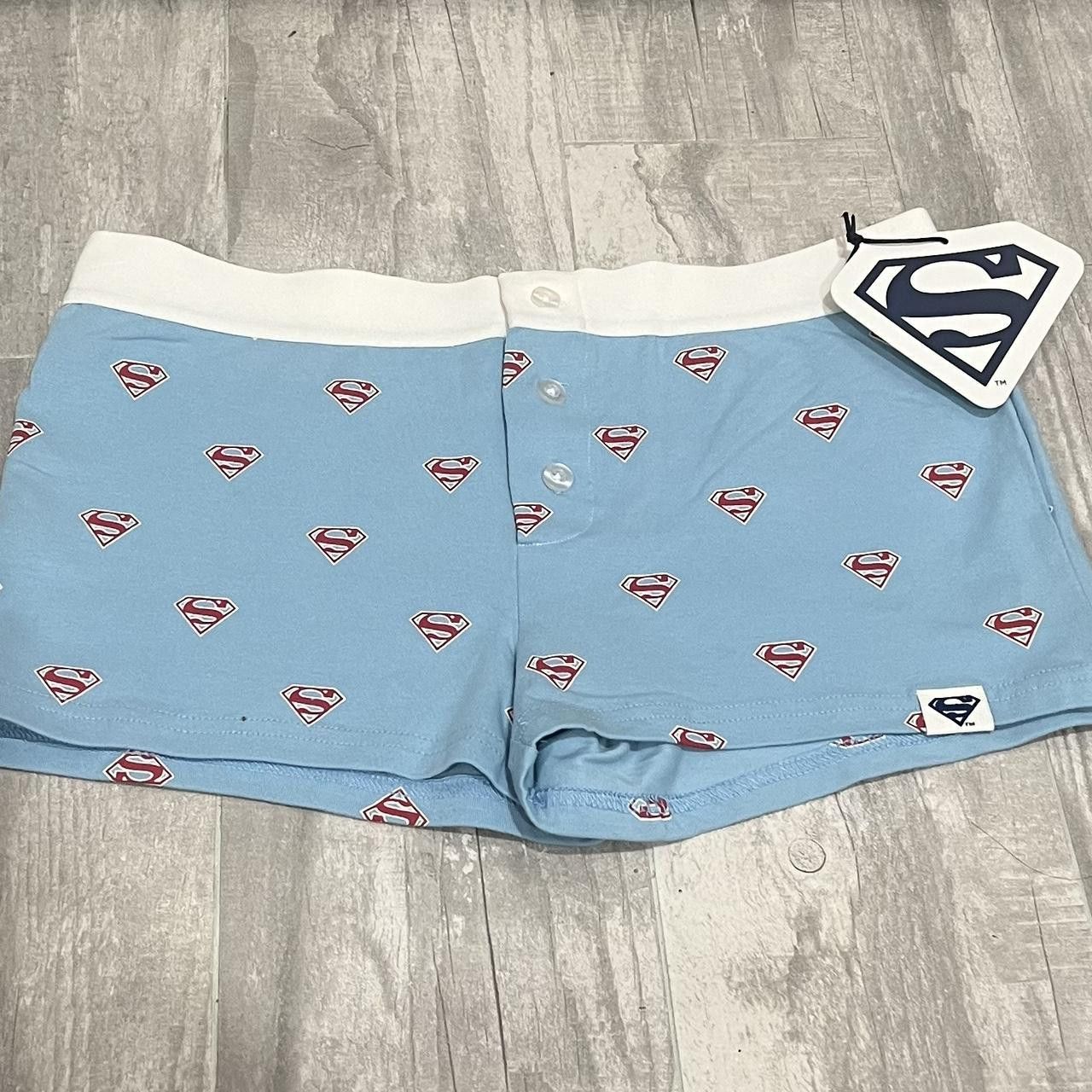 DC Comics LIMITED EDITION: Red Foldover Superman Shorts Size 30" / US 8 / IT 44 - 1 Thumbnail