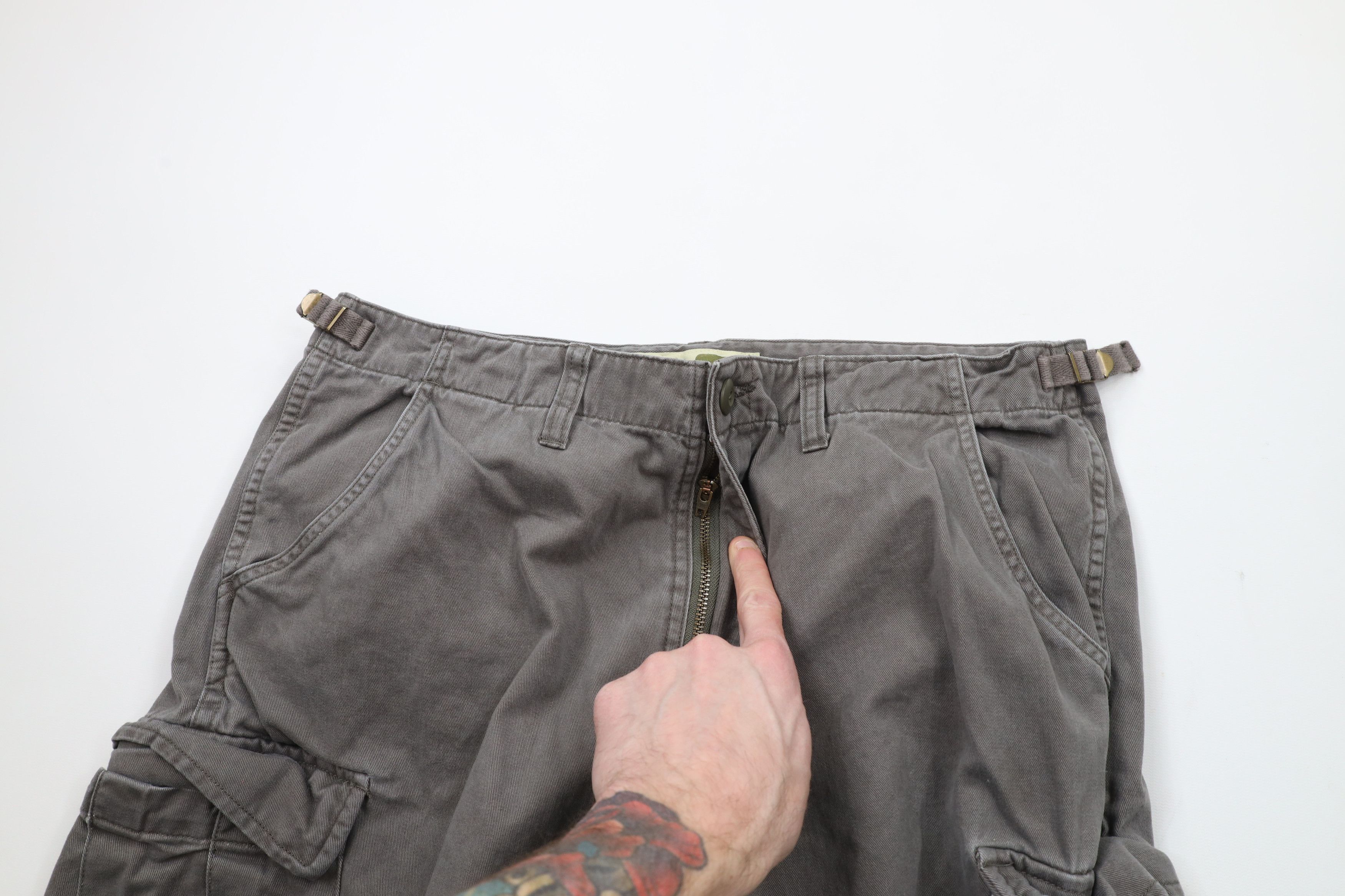 Cabelas × Vintage Vintage Cabelas Wide Leg Military Cargo Pants Gray Cotton Size US 36 / EU 52 - 8 Thumbnail