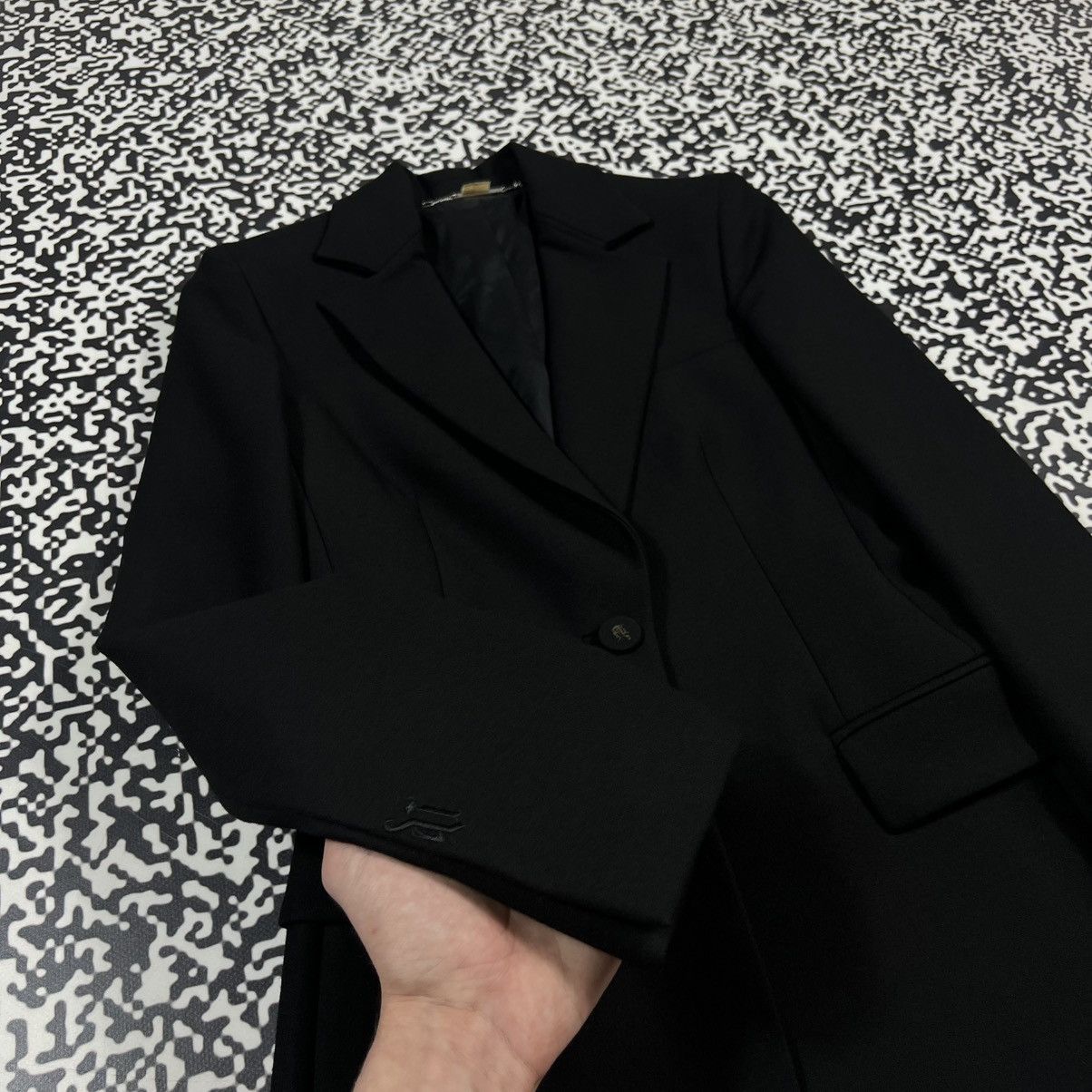 Versace Vintage 90s Gianni Versace Couture G Logo Luxury Blazer Size S / US 4 / IT 40 - 5 Thumbnail