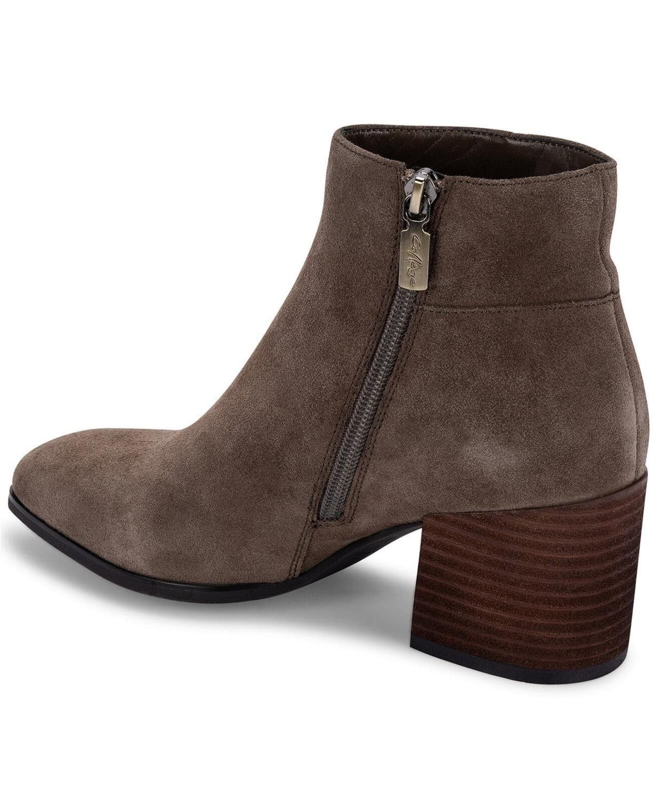 Other Aqua College Women's Taupe Suede Skyler Waterproof Booties Size US 10 / IT 40 - 3 Thumbnail