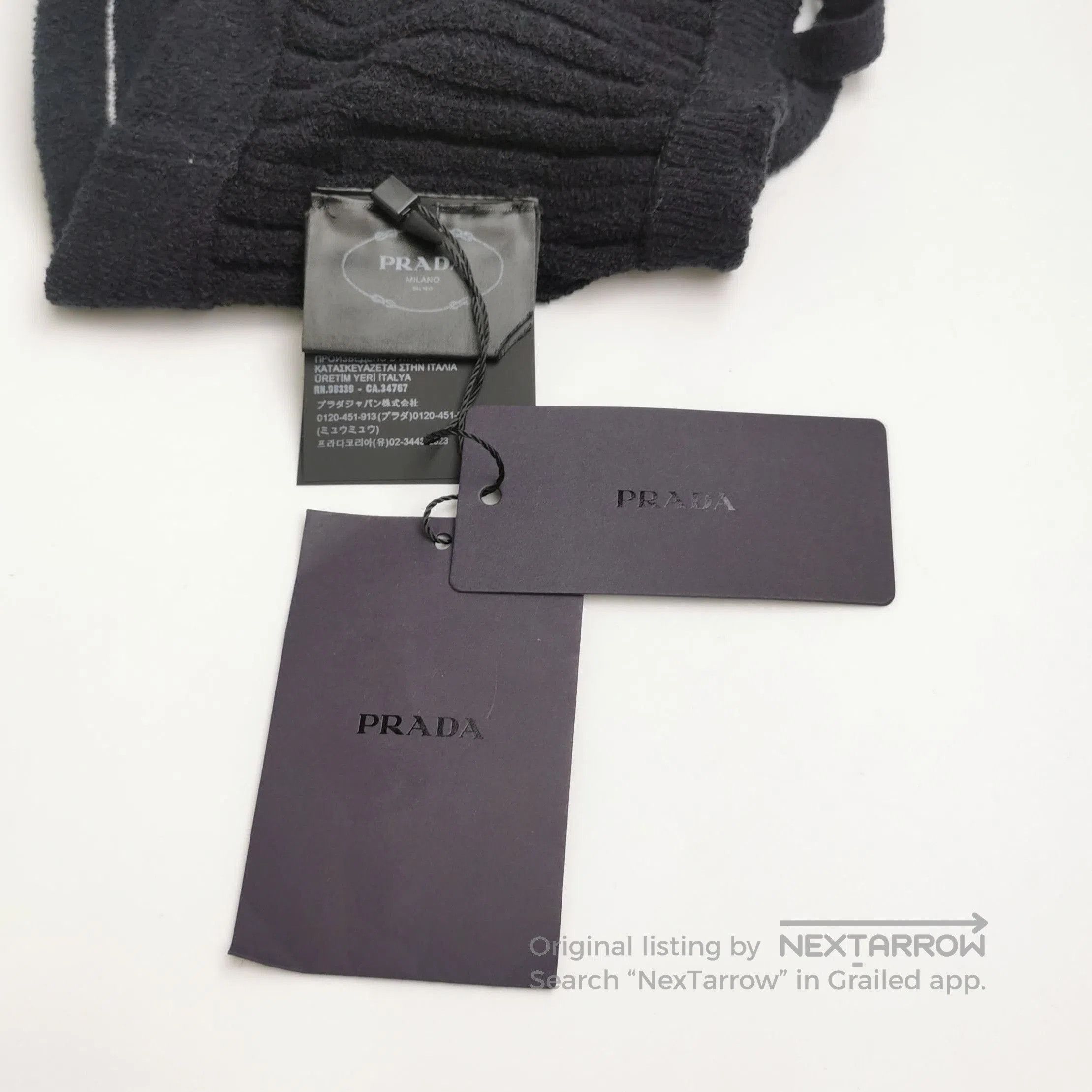 Prada Prada Black Logo Cotton Tank Top . Size S / US 4 / IT 40 - 4 Thumbnail