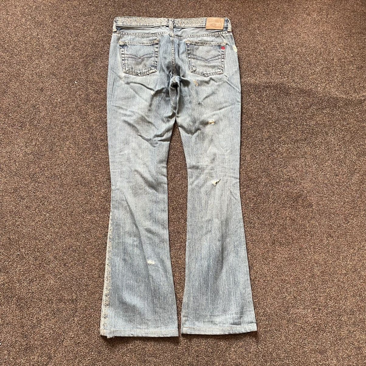Vintage Vintage Y2K Faded Flare Bootcut Jeans Skate Streetwear 33 Size 33" - 3 Thumbnail