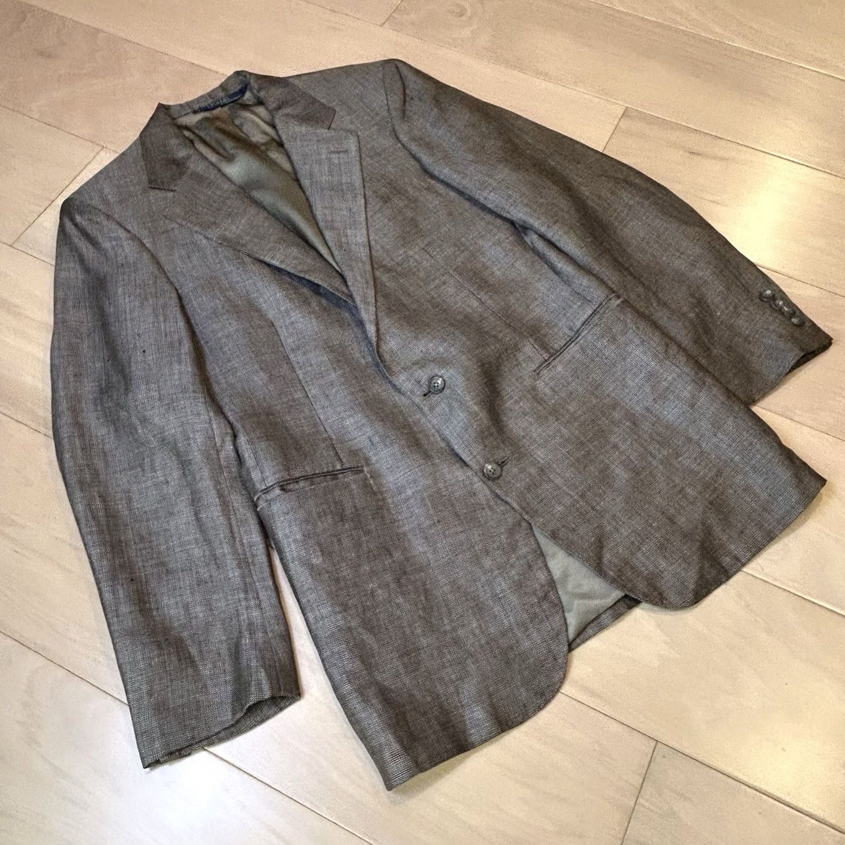 Polo Ralph Lauren VINTAGE Polo By Ralph Lauren Suit USA Made Men’s 39L Two-Button Single-Breasted Brown Tweed Jacket Ventless 2 Piece Regular Mens Size US L / EU 52-54 / 3 - 2 Thumbnail