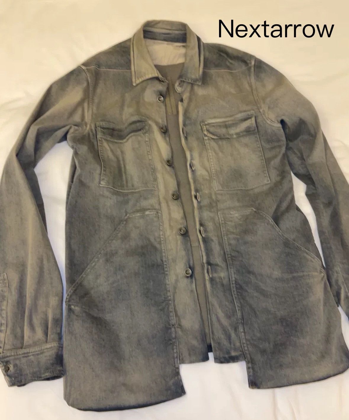 Rick Owens Rick Owen DRKSHDW Men's Denim Jacket Size US S / EU 44-46 / 1 - 1 Thumbnail
