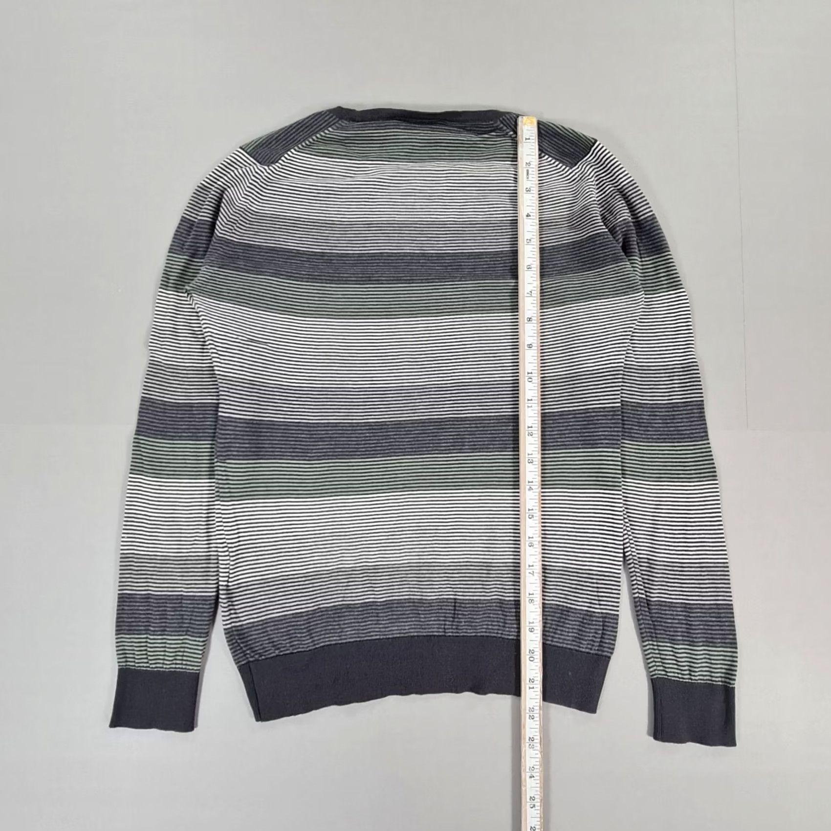 John Smedley John Smedley Womens Jumper Grey Small Striped Crew Neck Knit Pullover 100% Cotton Logo England Wool City Womens, Regular Fit, Long Sleeve, Casual Size S / US 4 / IT 40 - 7 Thumbnail