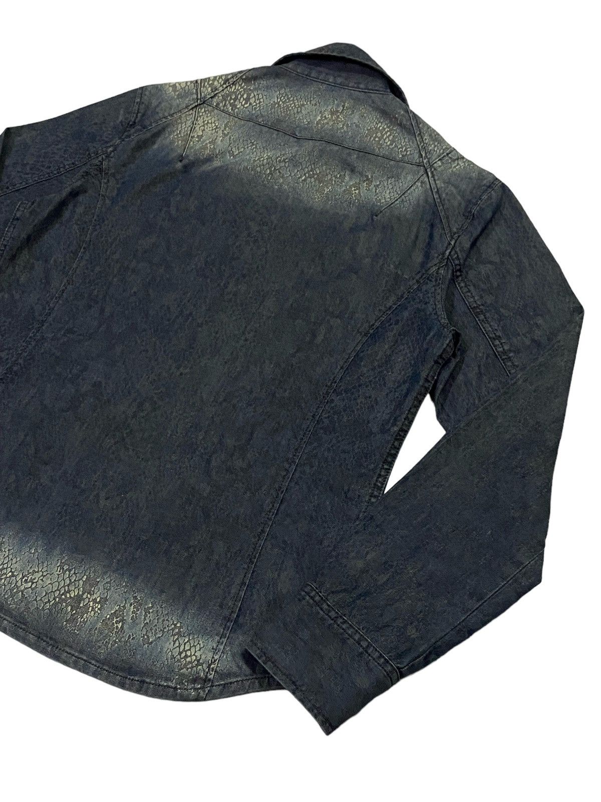 Tornado Mart Tornado Mart Snakeskin Printed Jeans Button Ups Shirt Size M / US 6-8 / IT 42-44 - 20 Thumbnail