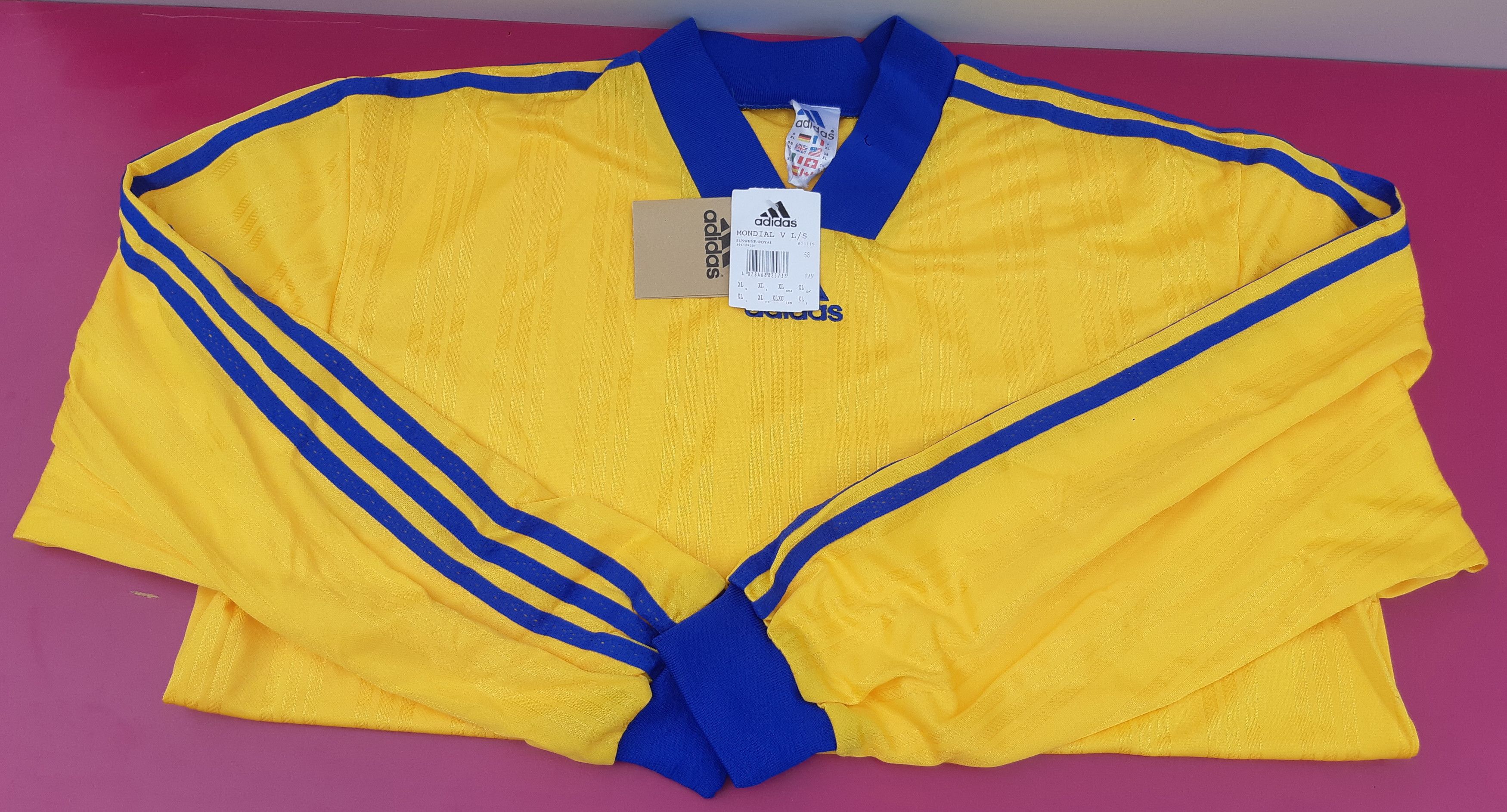 Adidas Vintage 90s ADIDAS Soccer Jersey Tunisia size XL NWT Size US XL / EU 56 / 4 - 3 Thumbnail