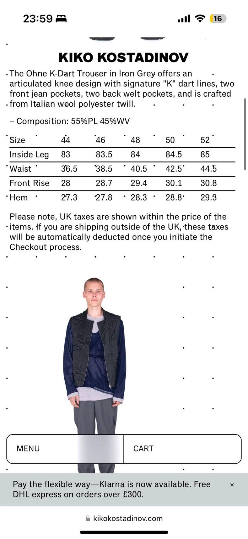 Kiko Kostadinov KIKO KOSTADINOV Size Lohne k-dart Structured Trousers 2505 Size US 30 / EU 46 - 7 Thumbnail