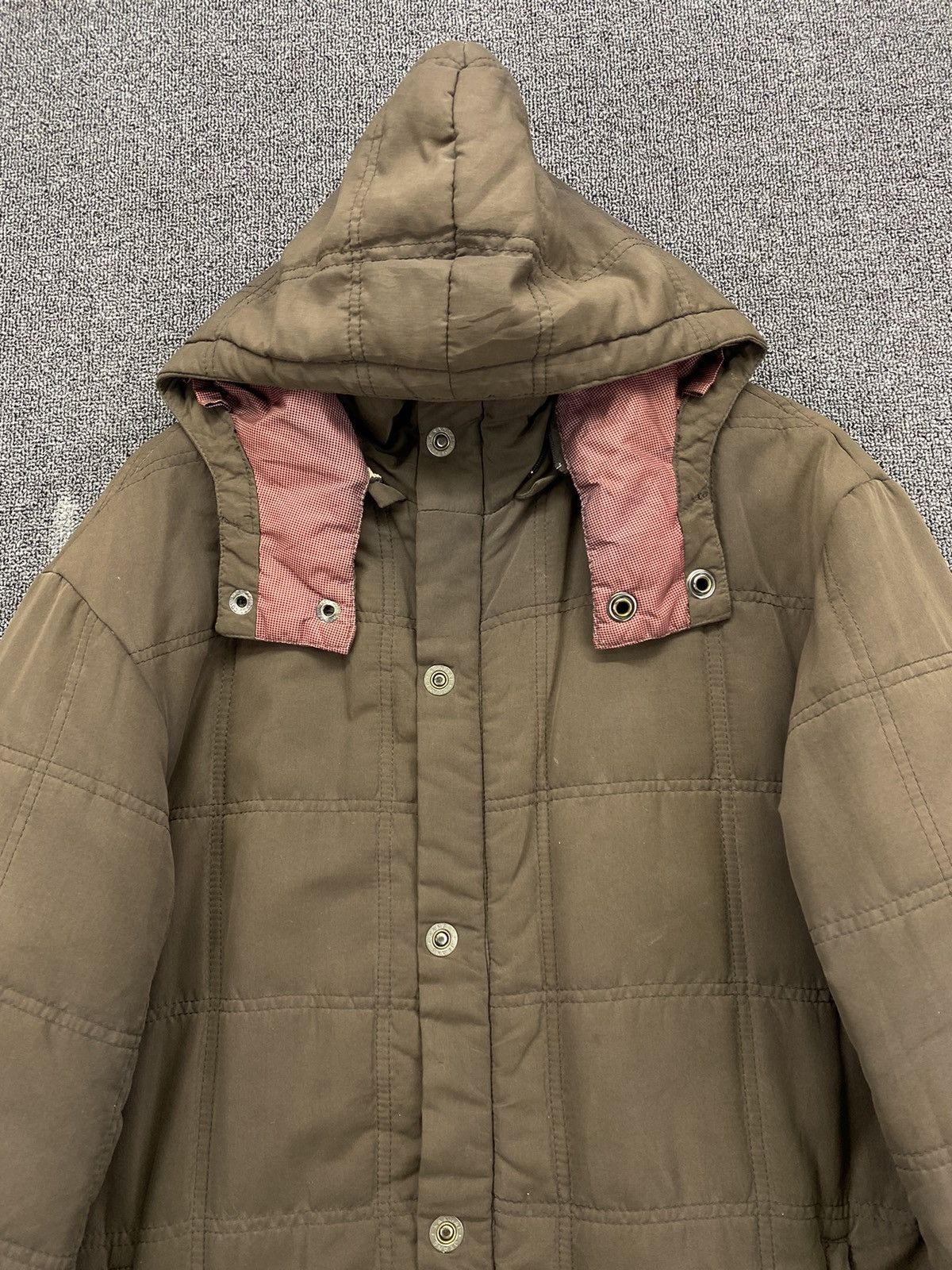 Japanese Brand Vintage Kansai Yamamoto Hoodie Quilted Down Jacket Size US M / EU 48-50 / 2 - 5 Thumbnail