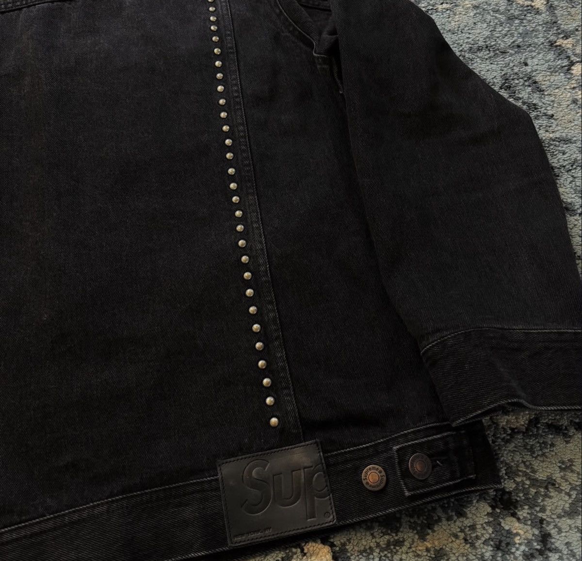 Supreme Supreme Denim Studded Jacket SS17 Size US XL / EU 56 / 4 - 5 Thumbnail