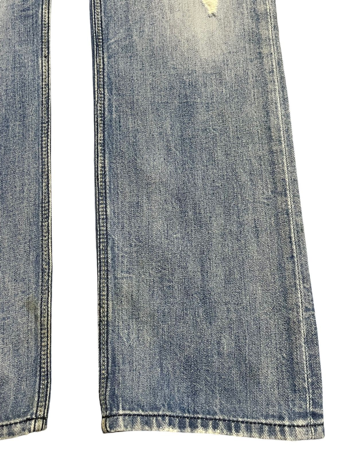 Diesel Vintage Diesel Industry Blue Faded Wash Distress Jeans Size US 33 - 8 Thumbnail